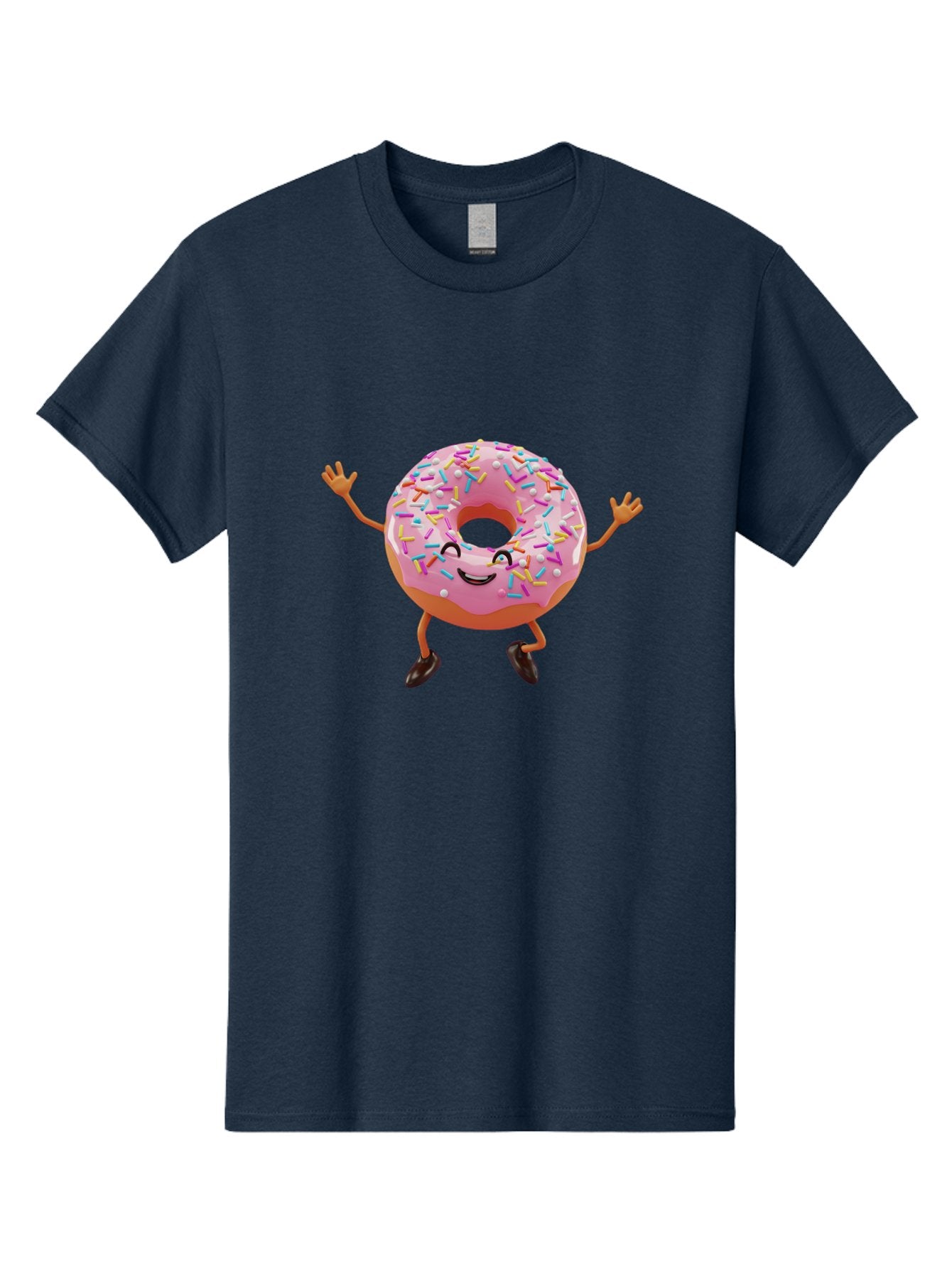 Donut-Character Men'S Graphic Tee, 100% Cotton, Comfortable Casual Summer Wear, Machine Washable, Vintage Camera, Old Camera, Antique Camera, Black Camera, Classic Photography, Photography Equipment, Nostalgic Device, Film Camera, Camera Art Bak440 7