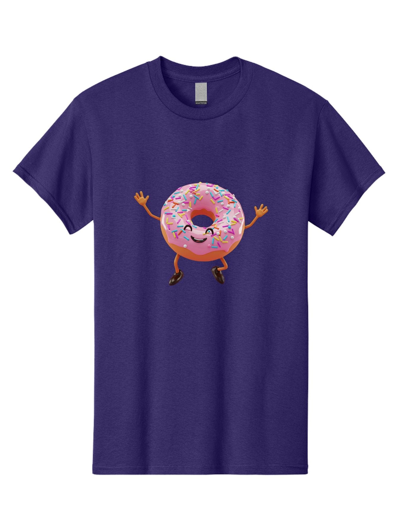 Donut-Character Men'S Graphic Tee, 100% Cotton, Comfortable Casual Summer Wear, Machine Washable, Vintage Camera, Old Camera, Antique Camera, Black Camera, Classic Photography, Photography Equipment, Nostalgic Device, Film Camera, Camera Art Bak440