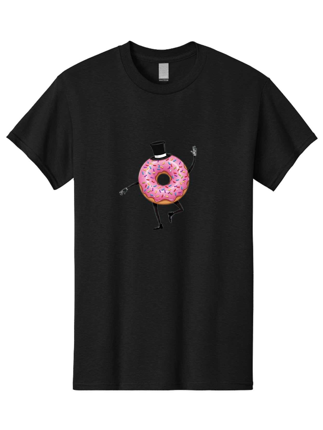 Donut-In-Top-Hat Men'S Graphic Tee, 100% Cotton, Comfortable Casual Summer Wear, Machine Washable, Vintage Camera, Old Camera, Antique Camera, Black Camera, Classic Photography, Photography Equipment, Nostalgic Device, Film Camera, Camera Art Bak441 3