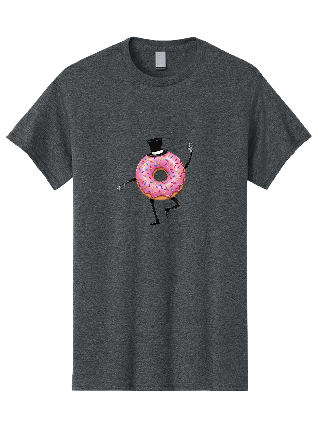 Donut-In-Top-Hat Men'S Graphic Tee, 100% Cotton, Comfortable Casual Summer Wear, Machine Washable, Vintage Camera, Old Camera, Antique Camera, Black Camera, Classic Photography, Photography Equipment, Nostalgic Device, Film Camera, Camera Art Bak441