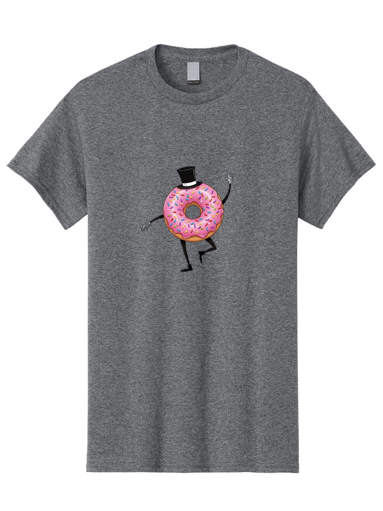 Donut-In-Top-Hat Men'S Graphic Tee, 100% Cotton, Comfortable Casual Summer Wear, Machine Washable, Vintage Camera, Old Camera, Antique Camera, Black Camera, Classic Photography, Photography Equipment, Nostalgic Device, Film Camera, Camera Art Bak441