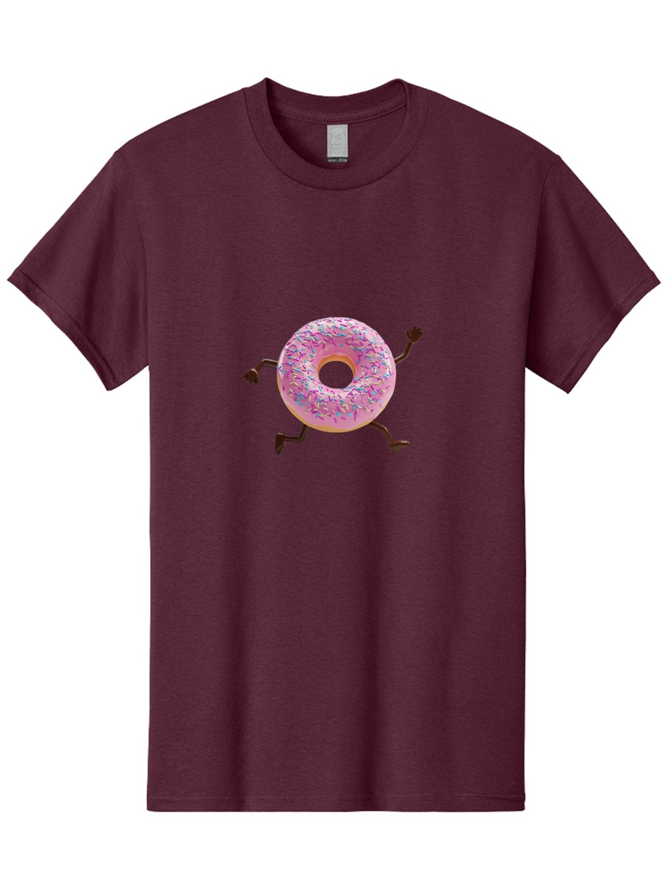 Donut-With-Arms-And-Legs Men'S Graphic Tee, 100% Cotton, Comfortable Casual Summer Wear, Machine Washable, Vintage Camera, Old Camera, Antique Camera, Black Camera, Classic Photography, Photography Equipment, Nostalgic Device, Film Camera, Bak442