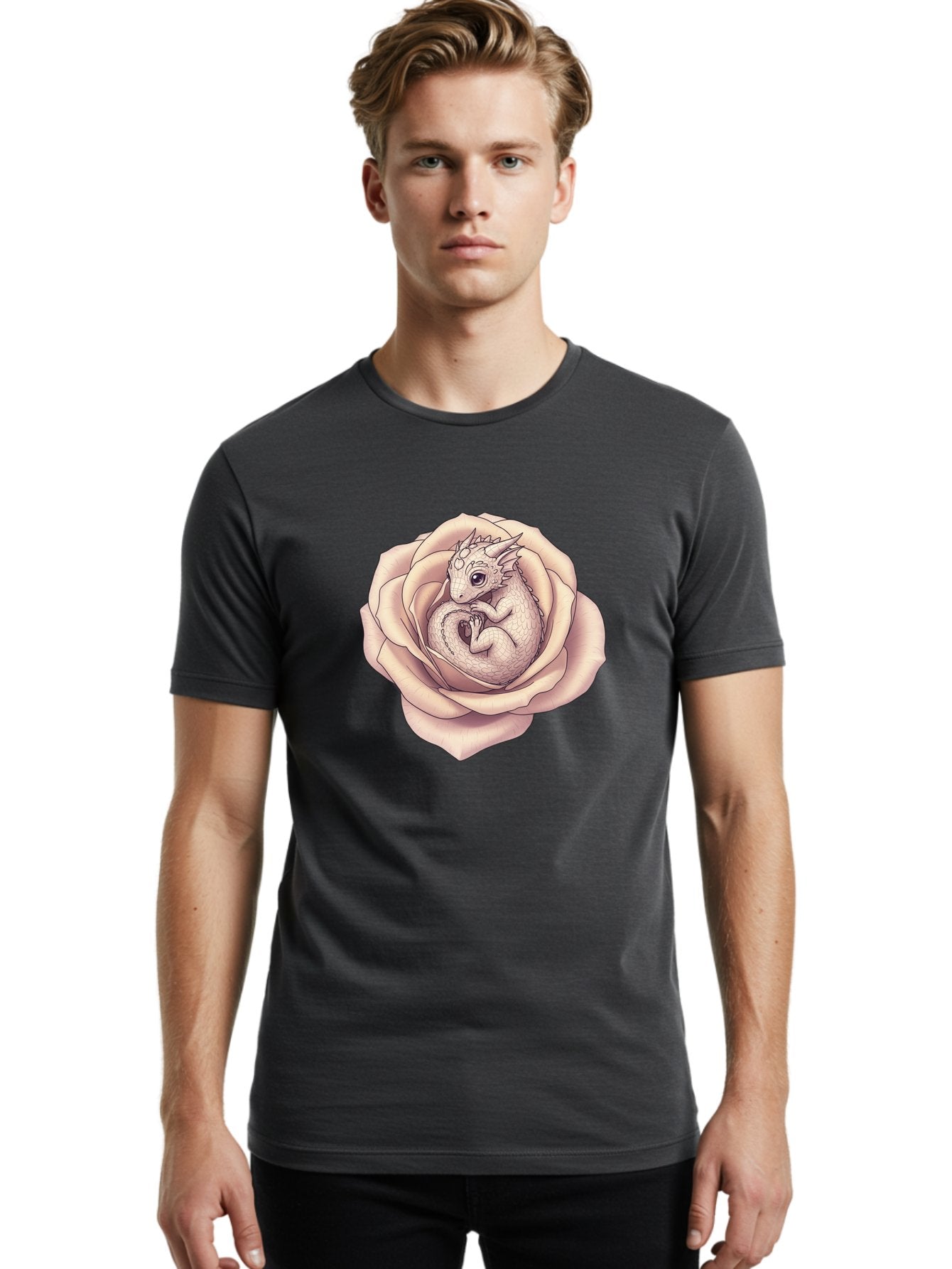 Dragon-In-A-Rose Men'S Graphic Tee, 100% Cotton, Comfortable Casual Summer Wear, Machine Washable, Vintage Camera, Old Camera, Antique Camera, Black Camera, Classic Photography, Photography Equipment, Nostalgic Device, Film Camera, Camera Art Bak451 30