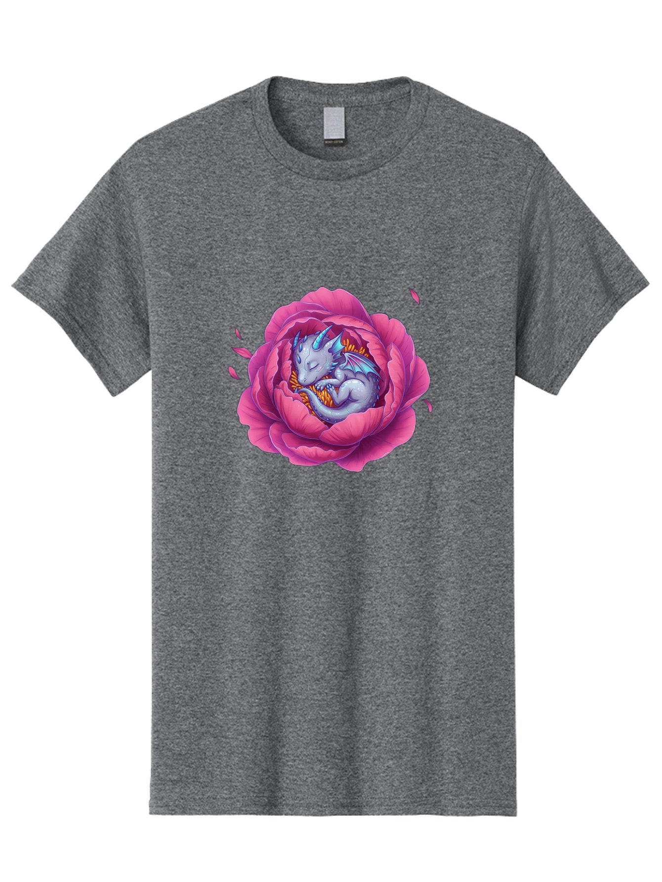Dragon-In-Rose-1 Men'S Graphic Tee, 100% Cotton, Comfortable Casual Summer Wear, Machine Washable, Vintage Camera, Old Camera, Antique Camera, Black Camera, Classic Photography, Photography Equipment, Nostalgic Device, Film Camera, Camera Art Bak464 7