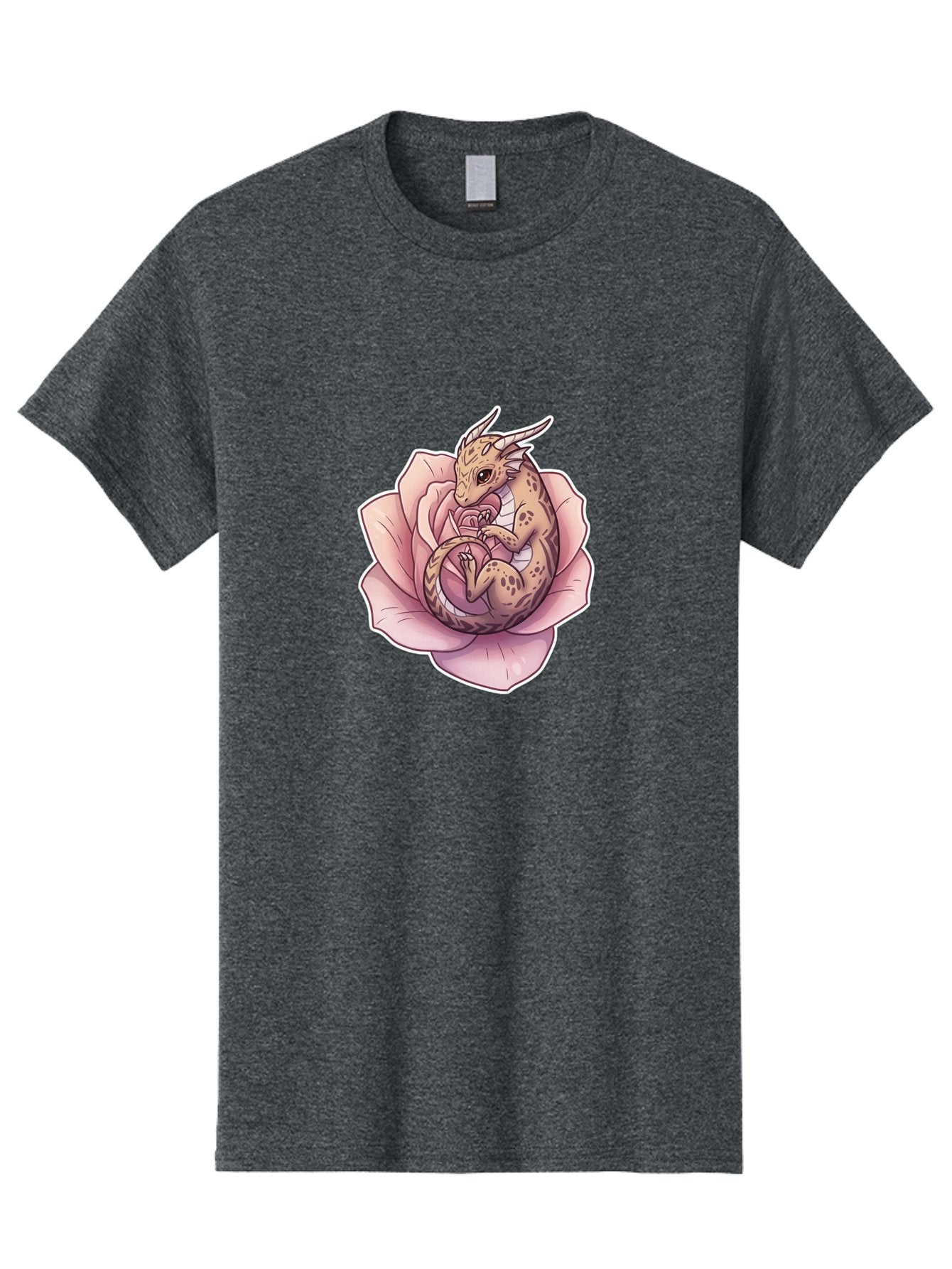 Dragon-In-Rose-6 Men'S Graphic Tee, 100% Cotton, Comfortable Casual Summer Wear, Machine Washable, Vintage Camera, Old Camera, Antique Camera, Black Camera, Classic Photography, Photography Equipment, Nostalgic Device, Film Camera, Camera Art Bak469 3
