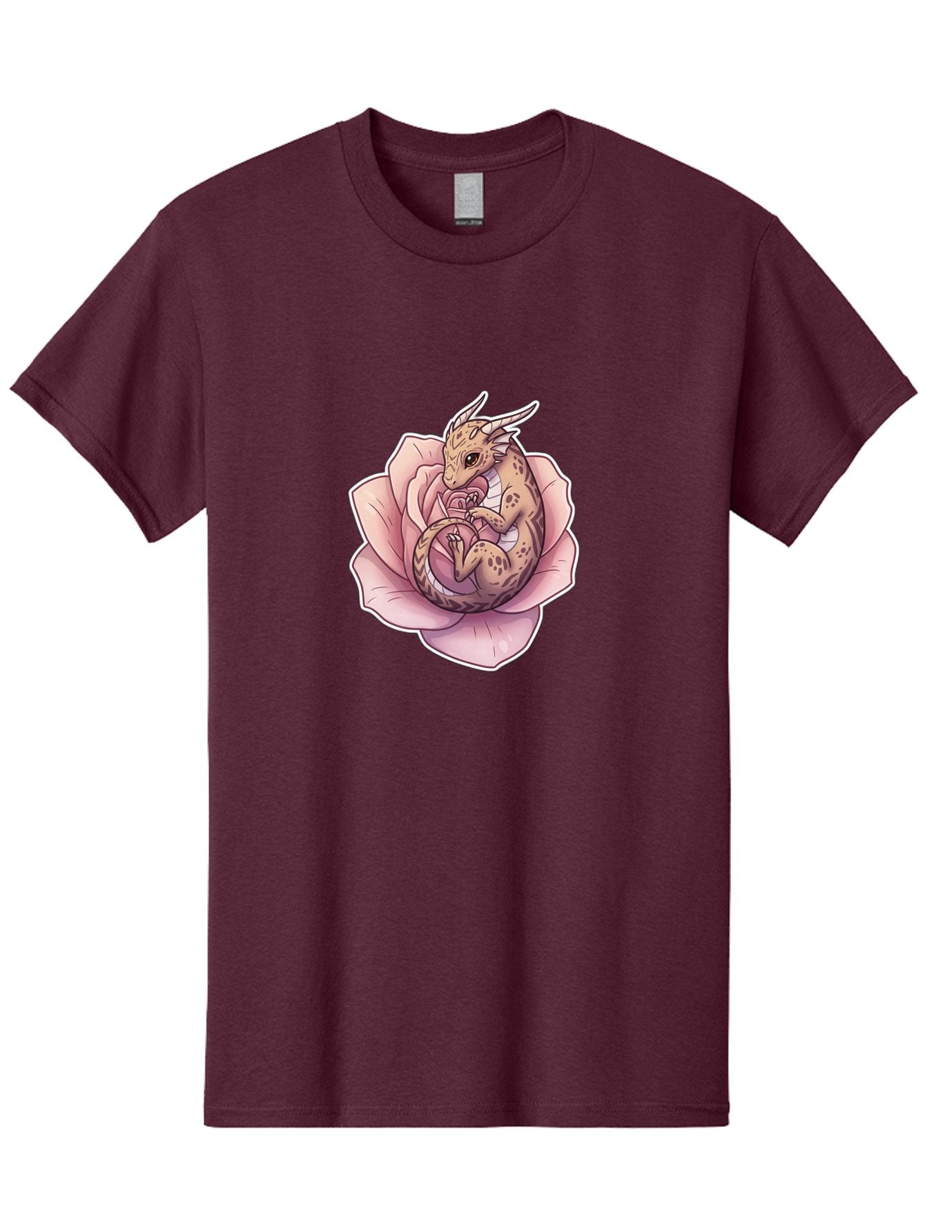 Dragon-In-Rose-6 Men'S Graphic Tee, 100% Cotton, Comfortable Casual Summer Wear, Machine Washable, Vintage Camera, Old Camera, Antique Camera, Black Camera, Classic Photography, Photography Equipment, Nostalgic Device, Film Camera, Camera Art Bak469 4