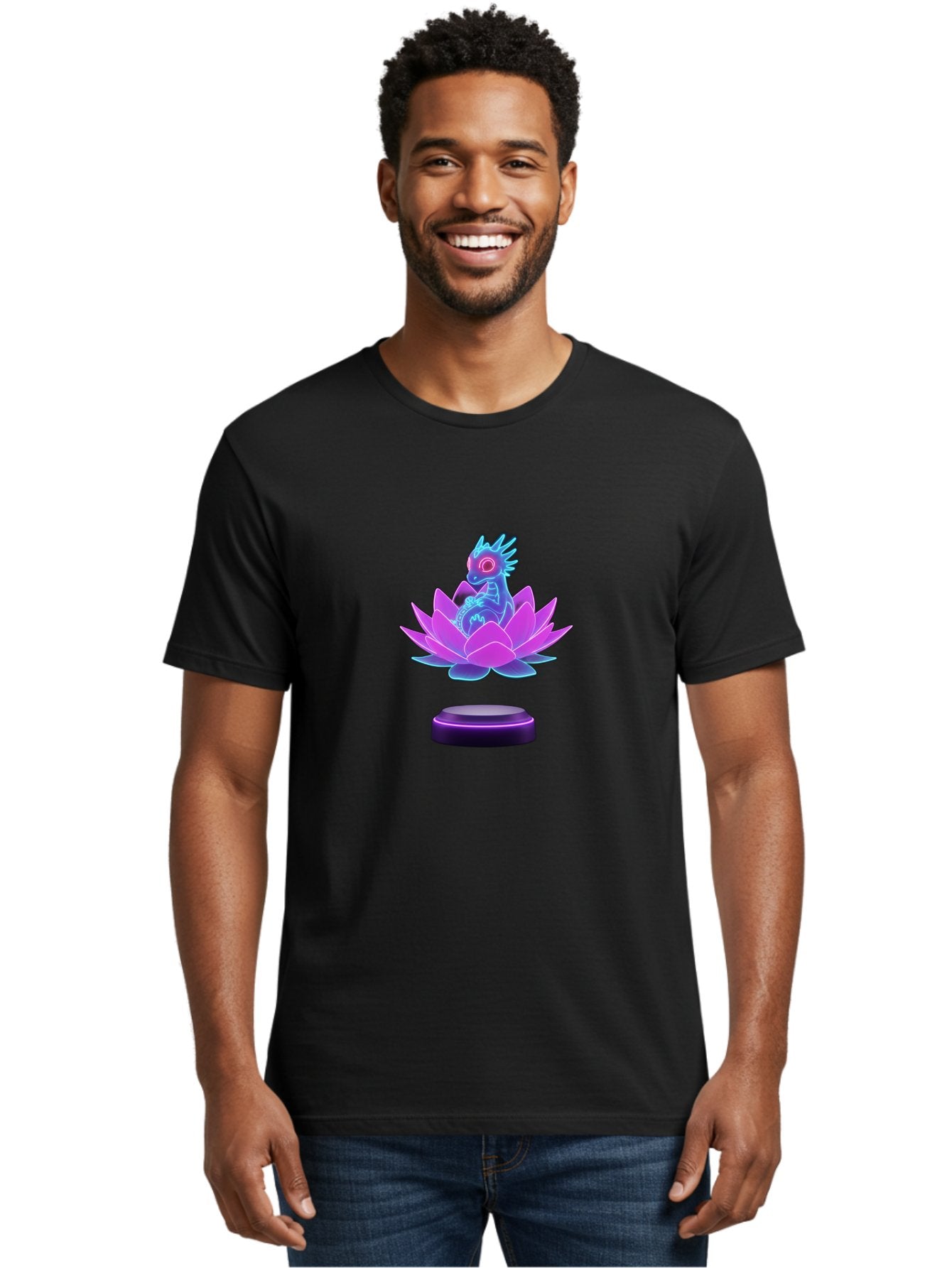 Dragon-On-Lotus-Flower-2 Men'S Graphic Tee, 100% Cotton, Comfortable Casual Summer Wear, Machine Washable, Vintage Camera, Old Camera, Antique Camera, Black Camera, Classic Photography, Photography Equipment, Nostalgic Device, Film Camera, Bak484 19