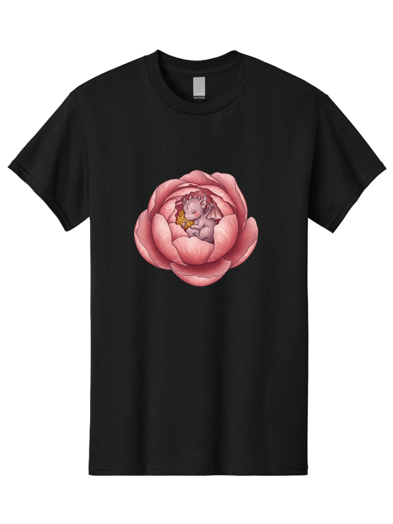 Dragon-Sleeping-In-Pink-Lotus Men'S Graphic Tee, 100% Cotton, Comfortable Casual Summer Wear, Machine Washable, Vintage Camera, Old Camera, Antique Camera, Black Camera, Classic Photography, Photography Equipment, Nostalgic Device, Bak489 6