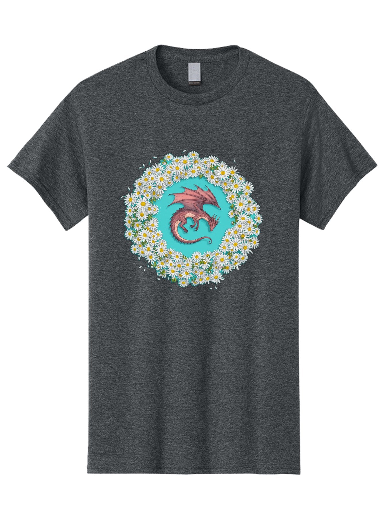 Dragon-Surrounded-By-Daisies Men'S Graphic Tee, 100% Cotton, Comfortable Casual Summer Wear, Machine Washable, Vintage Camera, Old Camera, Antique Camera, Black Camera, Classic Photography, Photography Equipment, Nostalgic Device, Film Camera, Bak492 7