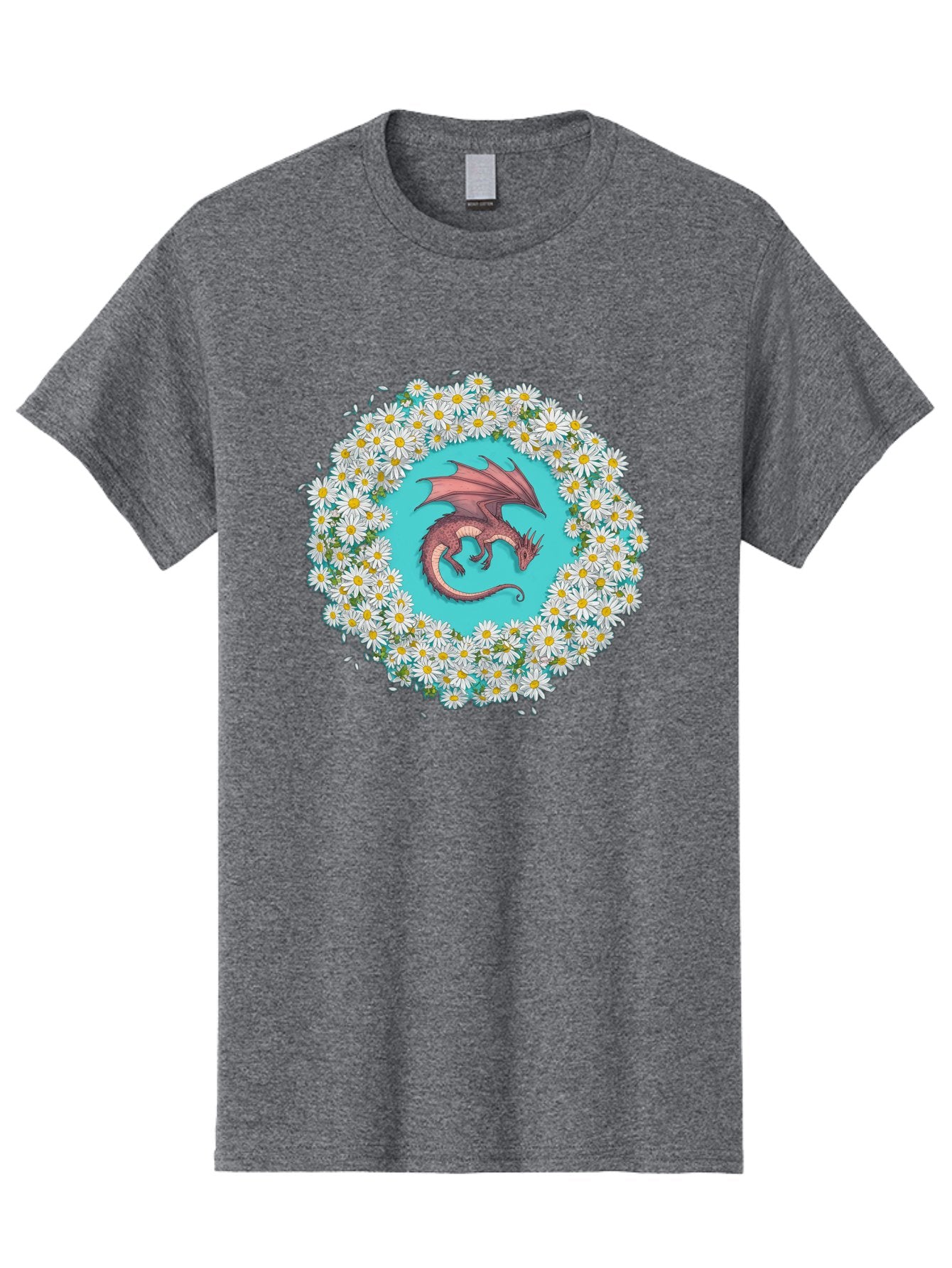 Dragon-Surrounded-By-Daisies Men'S Graphic Tee, 100% Cotton, Comfortable Casual Summer Wear, Machine Washable, Vintage Camera, Old Camera, Antique Camera, Black Camera, Classic Photography, Photography Equipment, Nostalgic Device, Film Camera, Bak492 5