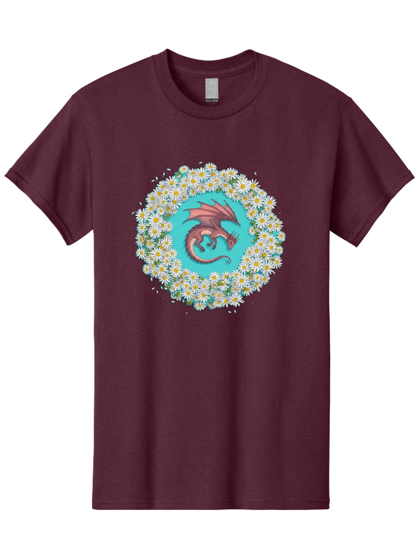 Dragon-Surrounded-By-Daisies Men'S Graphic Tee, 100% Cotton, Comfortable Casual Summer Wear, Machine Washable, Vintage Camera, Old Camera, Antique Camera, Black Camera, Classic Photography, Photography Equipment, Nostalgic Device, Film Camera, Bak492 9