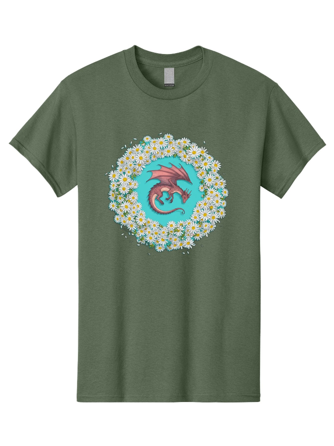 Dragon-Surrounded-By-Daisies Men'S Graphic Tee, 100% Cotton, Comfortable Casual Summer Wear, Machine Washable, Vintage Camera, Old Camera, Antique Camera, Black Camera, Classic Photography, Photography Equipment, Nostalgic Device, Film Camera, Bak492