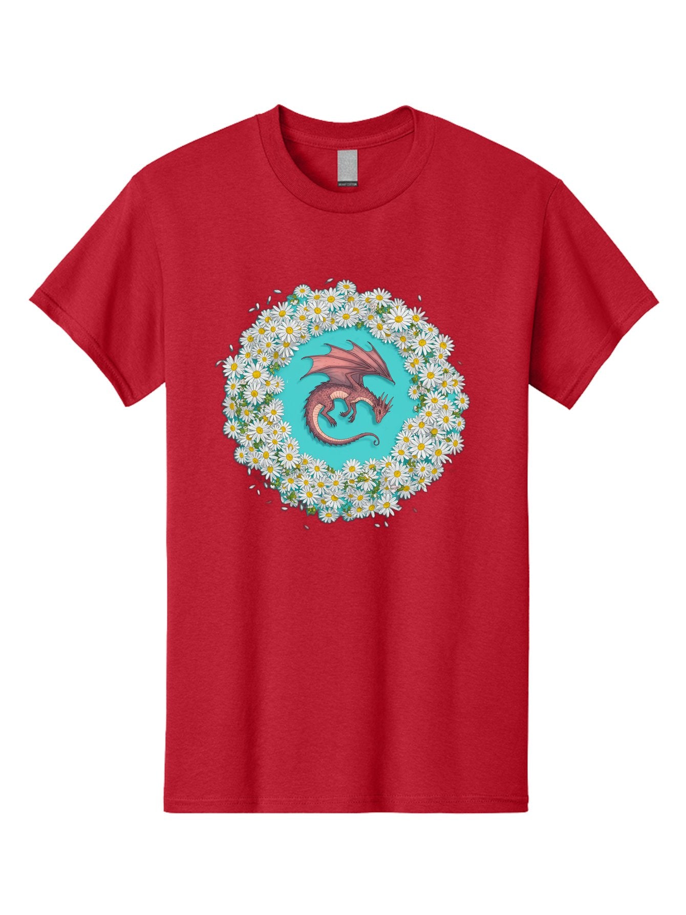 Dragon-Surrounded-By-Daisies Men'S Graphic Tee, 100% Cotton, Comfortable Casual Summer Wear, Machine Washable, Vintage Camera, Old Camera, Antique Camera, Black Camera, Classic Photography, Photography Equipment, Nostalgic Device, Film Camera, Bak492 15