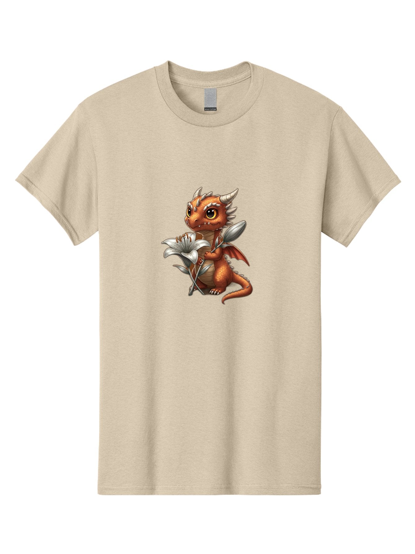 Dragon-With-Lily-1 Men'S Graphic Tee, 100% Cotton, Comfortable Casual Summer Wear, Machine Washable, Vintage Camera, Old Camera, Antique Camera, Black Camera, Classic Photography, Photography Equipment, Nostalgic Device, Film Camera, Bak497 6