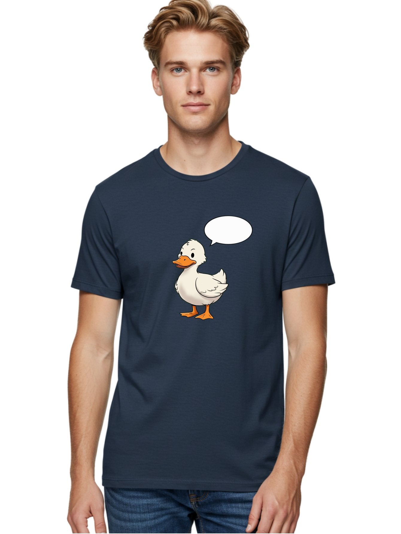 Duck-With-Speech-Bubble Men'S Graphic Tee, 100% Cotton, Comfortable Casual Summer Wear, Machine Washable, Vintage Camera, Old Camera, Antique Camera, Black Camera, Classic Photography, Photography Equipment, Nostalgic Device, Film Camera, Bak503 17