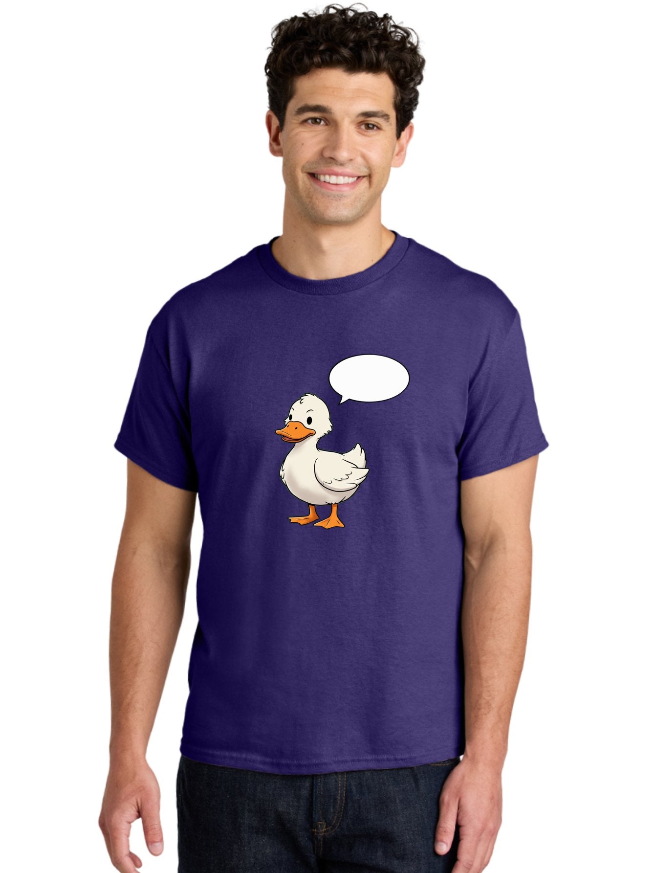 Duck-With-Speech-Bubble Men'S Graphic Tee, 100% Cotton, Comfortable Casual Summer Wear, Machine Washable, Vintage Camera, Old Camera, Antique Camera, Black Camera, Classic Photography, Photography Equipment, Nostalgic Device, Film Camera, Bak503 20