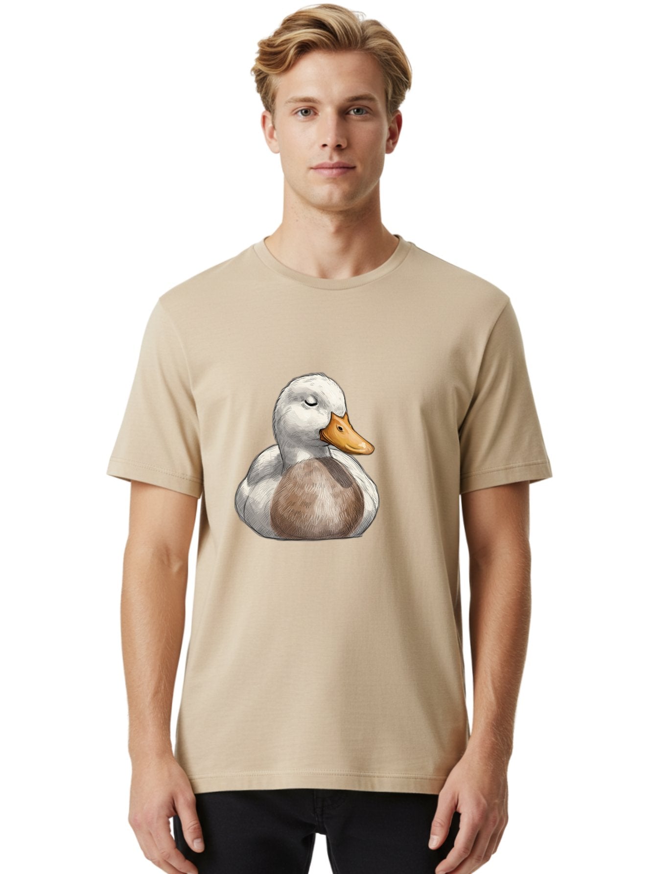 Duck Men'S Graphic Tee, 100% Cotton, Comfortable Casual Summer Wear, Machine Washable, Vintage Camera, Old Camera, Antique Camera, Black Camera, Classic Photography, Photography Equipment, Nostalgic Device, Film Camera, Camera Art Bak504 20