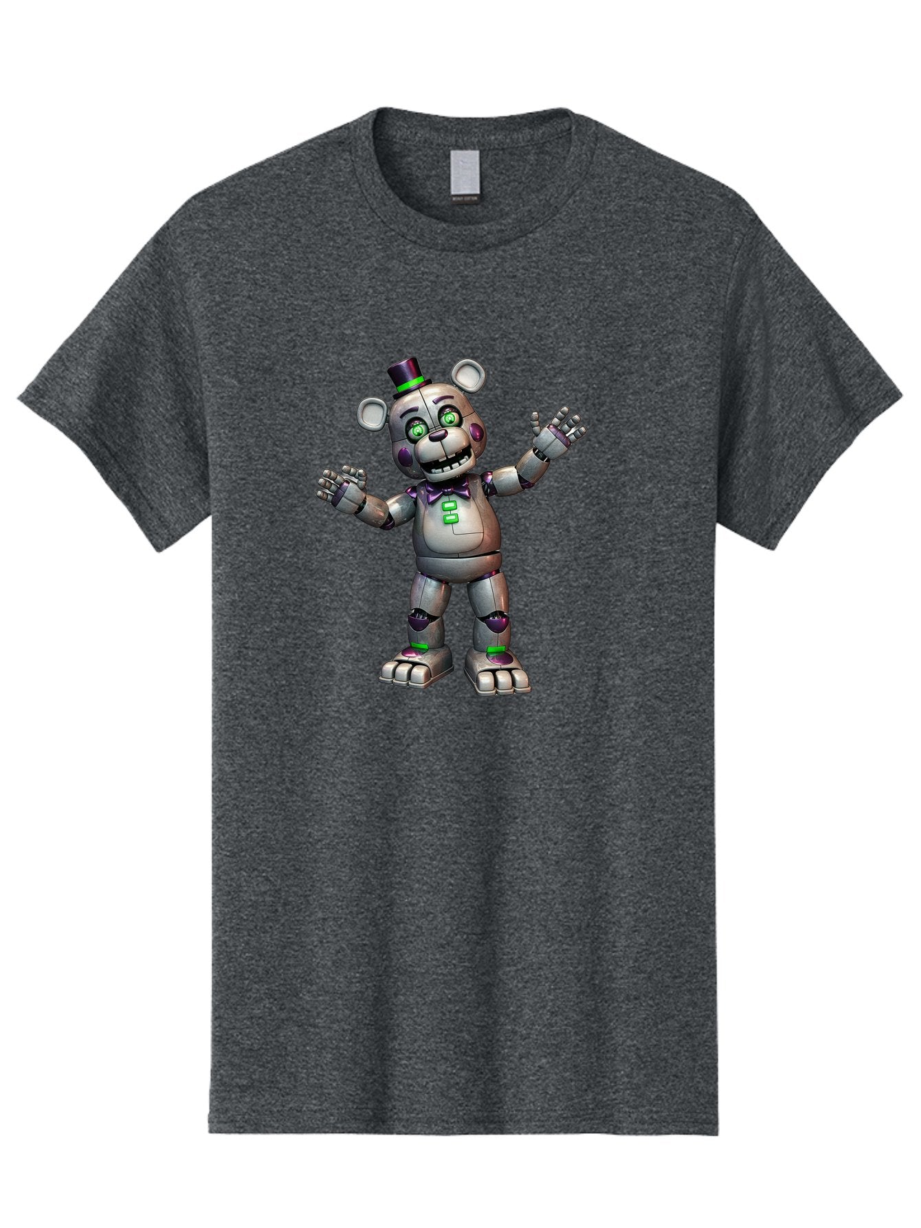 Endoskeleton-Freddy Men'S Graphic Tee, 100% Cotton, Comfortable Casual Summer Wear, Machine Washable, Vintage Camera, Old Camera, Antique Camera, Black Camera, Classic Photography, Photography Equipment, Nostalgic Device, Film Camera, Bak530 12