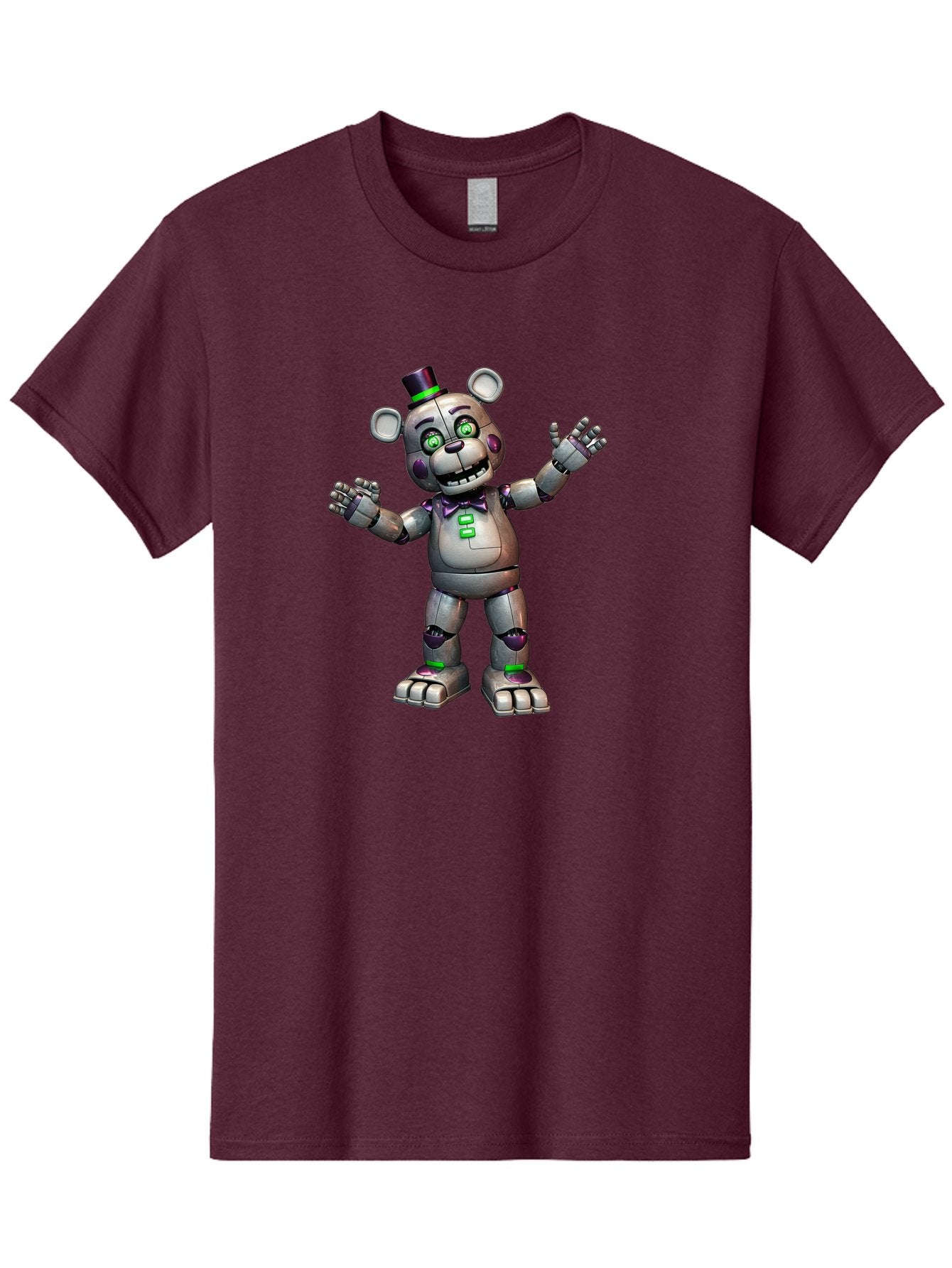 Endoskeleton-Freddy Men'S Graphic Tee, 100% Cotton, Comfortable Casual Summer Wear, Machine Washable, Vintage Camera, Old Camera, Antique Camera, Black Camera, Classic Photography, Photography Equipment, Nostalgic Device, Film Camera, Bak530 15