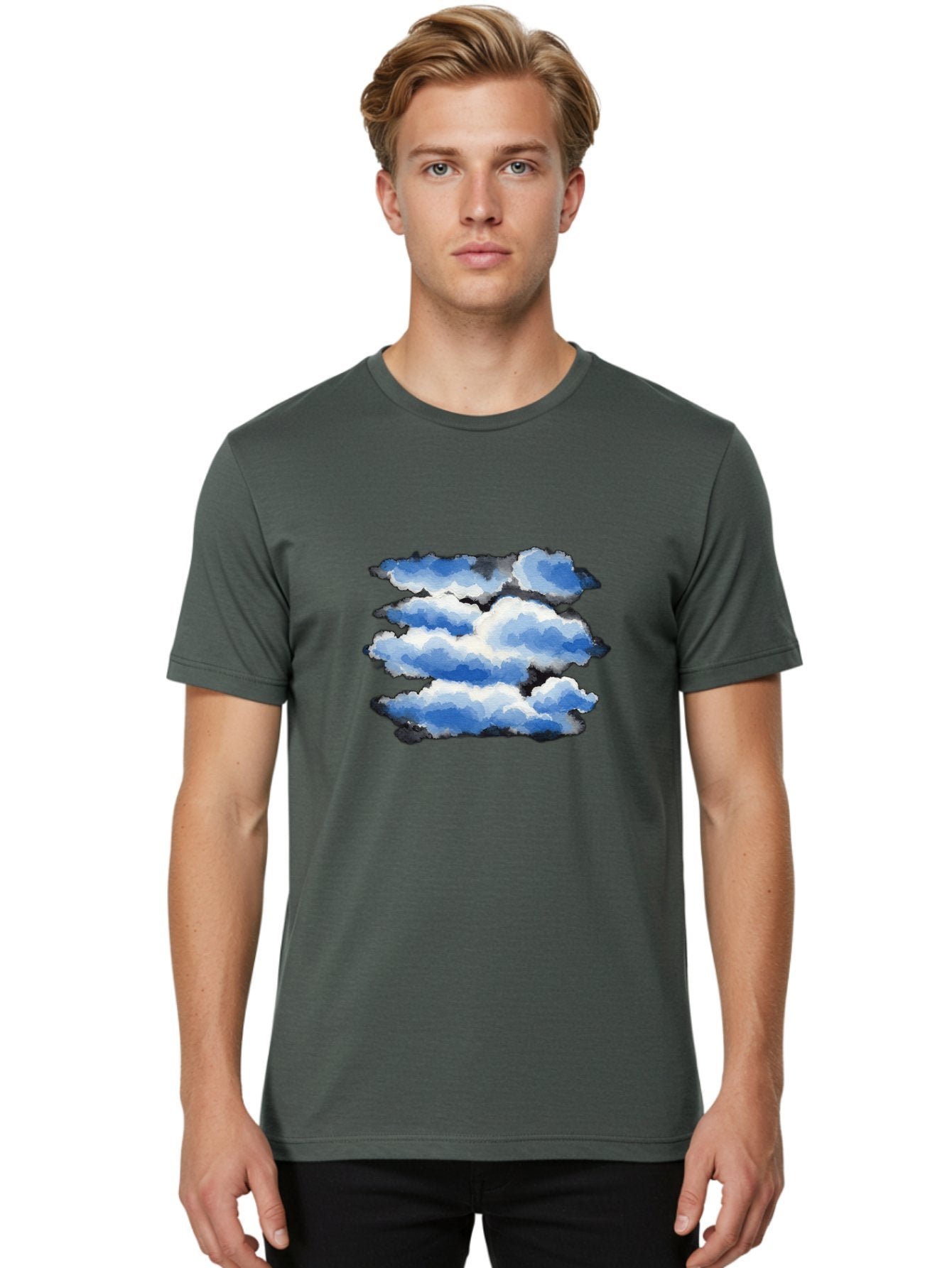 Equals-Clouds Men'S Graphic Tee, 100% Cotton, Comfortable Casual Summer Wear, Machine Washable, Vintage Camera, Old Camera, Antique Camera, Black Camera, Classic Photography, Photography Equipment, Nostalgic Device, Film Camera, Camera Art Bak531 24