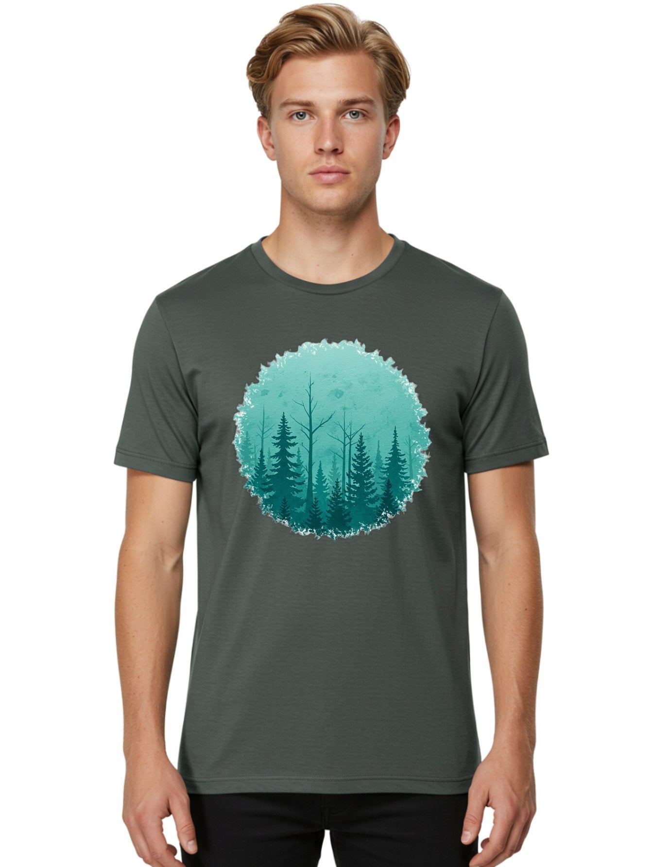 Evergreen-Forest Men'S Graphic Tee, 100% Cotton, Comfortable Casual Summer Wear, Machine Washable, Vintage Camera, Old Camera, Antique Camera, Black Camera, Classic Photography, Photography Equipment, Nostalgic Device, Film Camera, Camera Art Bak533 19