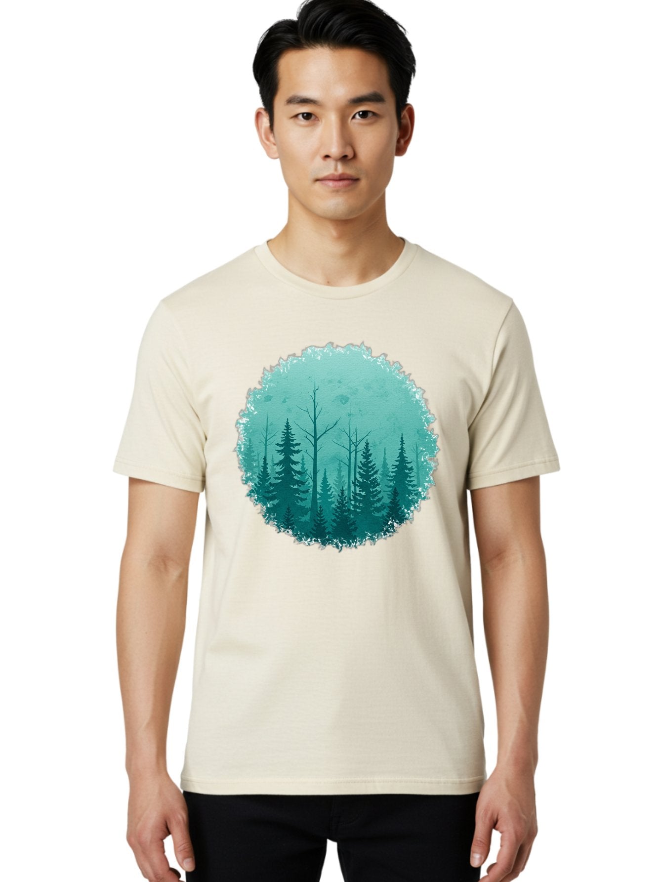 Evergreen-Forest Men'S Graphic Tee, 100% Cotton, Comfortable Casual Summer Wear, Machine Washable, Vintage Camera, Old Camera, Antique Camera, Black Camera, Classic Photography, Photography Equipment, Nostalgic Device, Film Camera, Camera Art Bak533 22