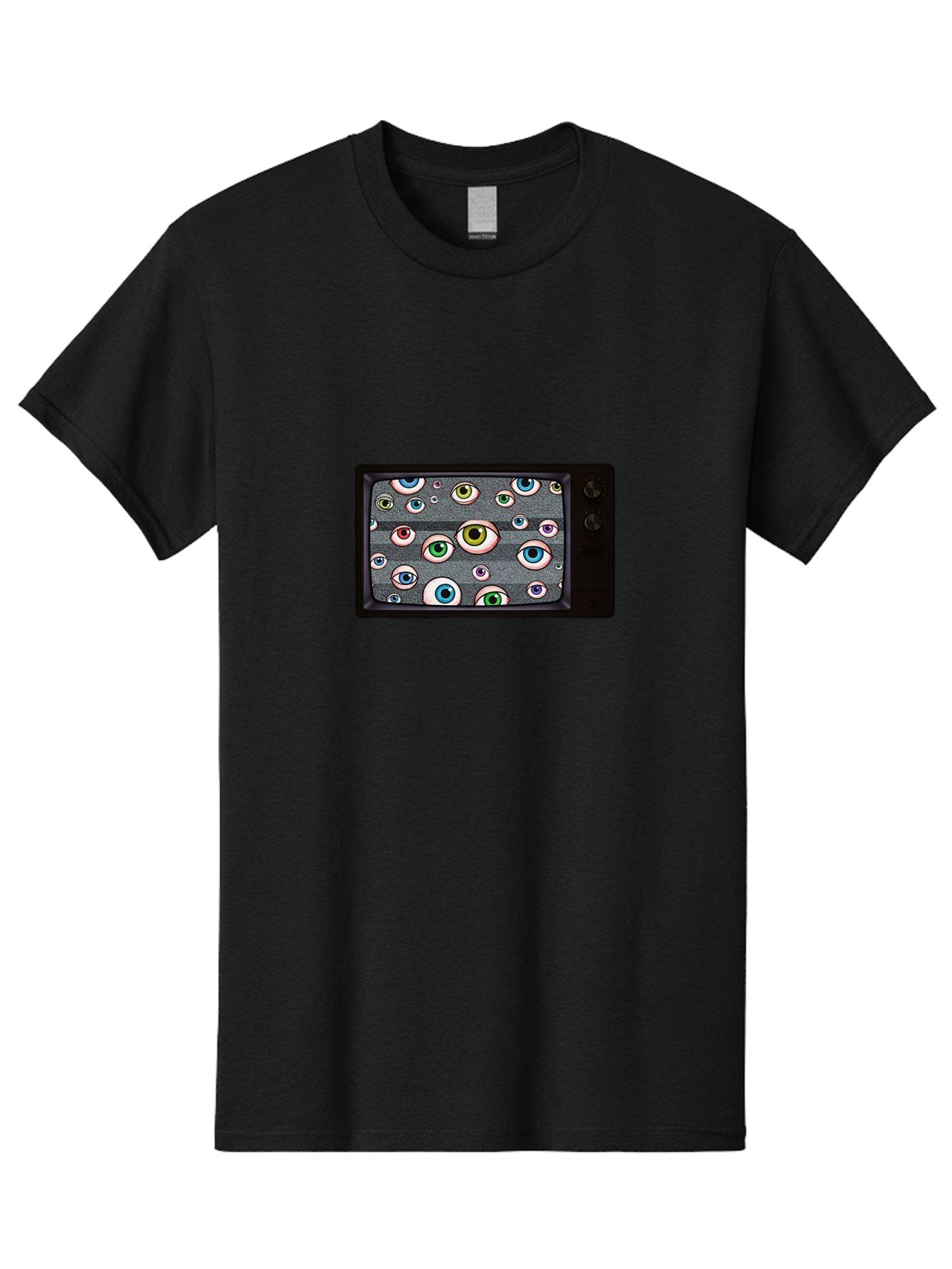 Eyes-On-Phone-Screen Men'S Graphic Tee, 100% Cotton, Comfortable Casual Summer Wear, Machine Washable, Vintage Camera, Old Camera, Antique Camera, Black Camera, Classic Photography, Photography Equipment, Nostalgic Device, Film Camera, Bak534 15