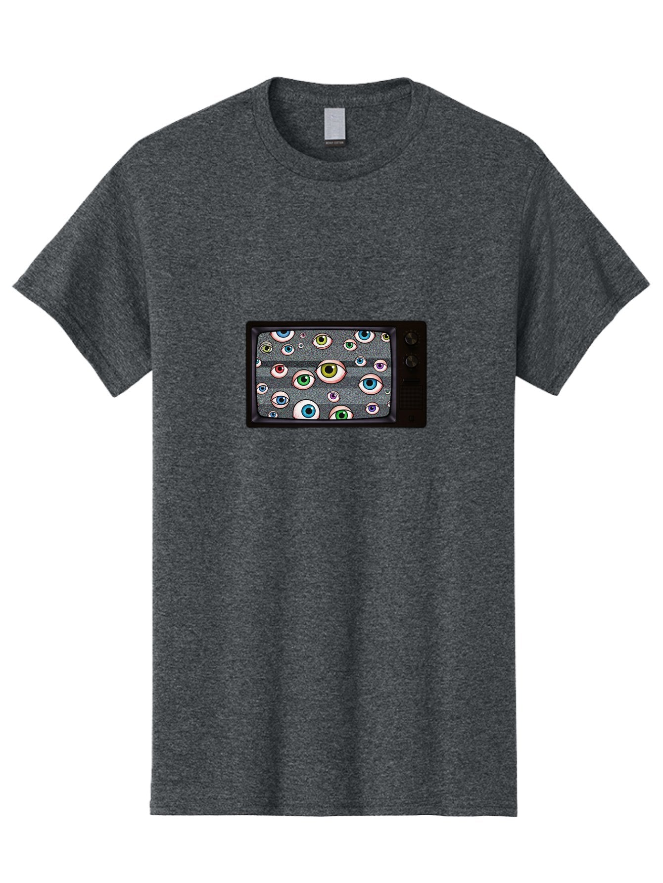 Eyes-On-Phone-Screen Men'S Graphic Tee, 100% Cotton, Comfortable Casual Summer Wear, Machine Washable, Vintage Camera, Old Camera, Antique Camera, Black Camera, Classic Photography, Photography Equipment, Nostalgic Device, Film Camera, Bak534 10