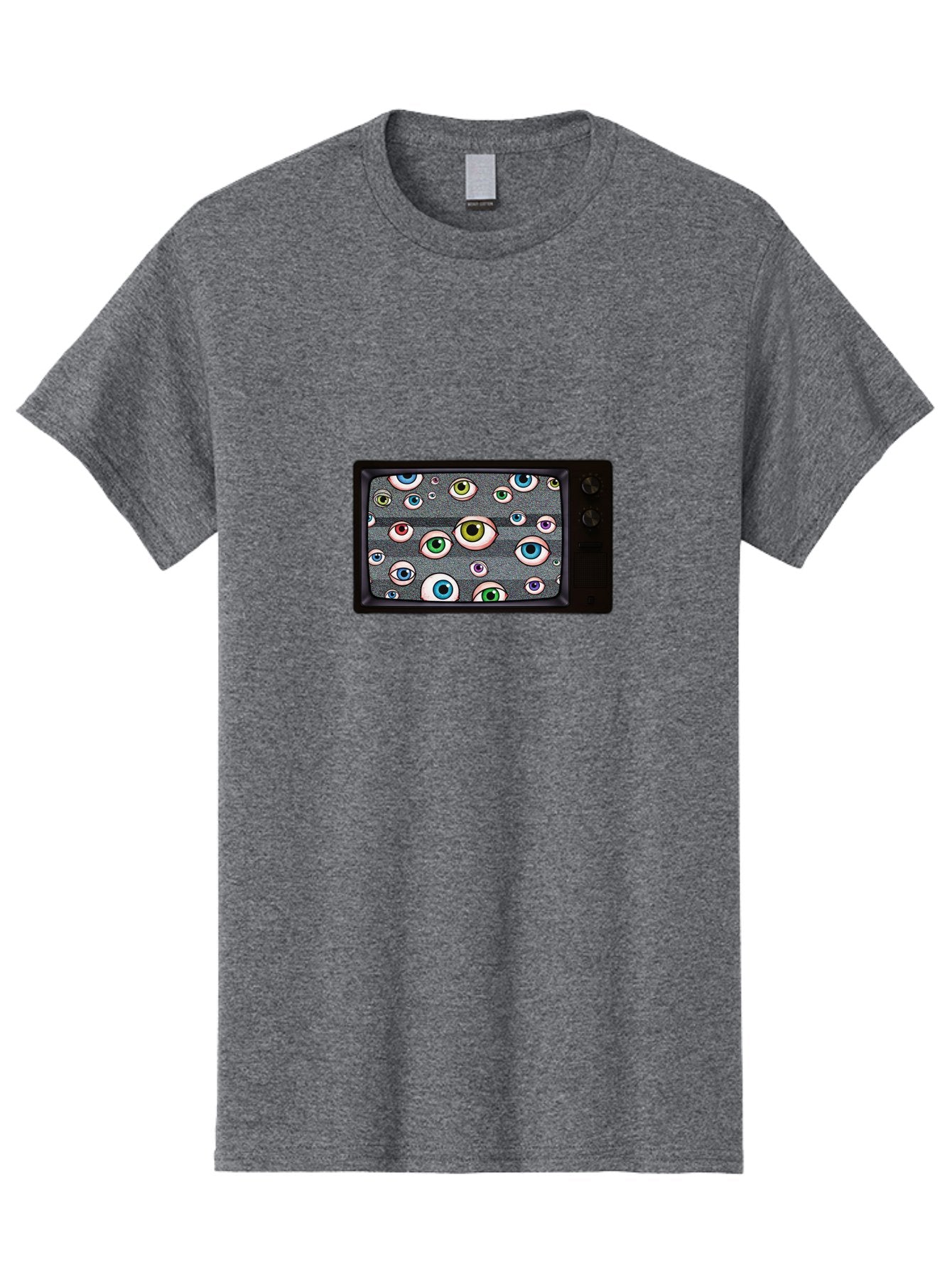 Eyes-On-Phone-Screen Men'S Graphic Tee, 100% Cotton, Comfortable Casual Summer Wear, Machine Washable, Vintage Camera, Old Camera, Antique Camera, Black Camera, Classic Photography, Photography Equipment, Nostalgic Device, Film Camera, Bak534 3