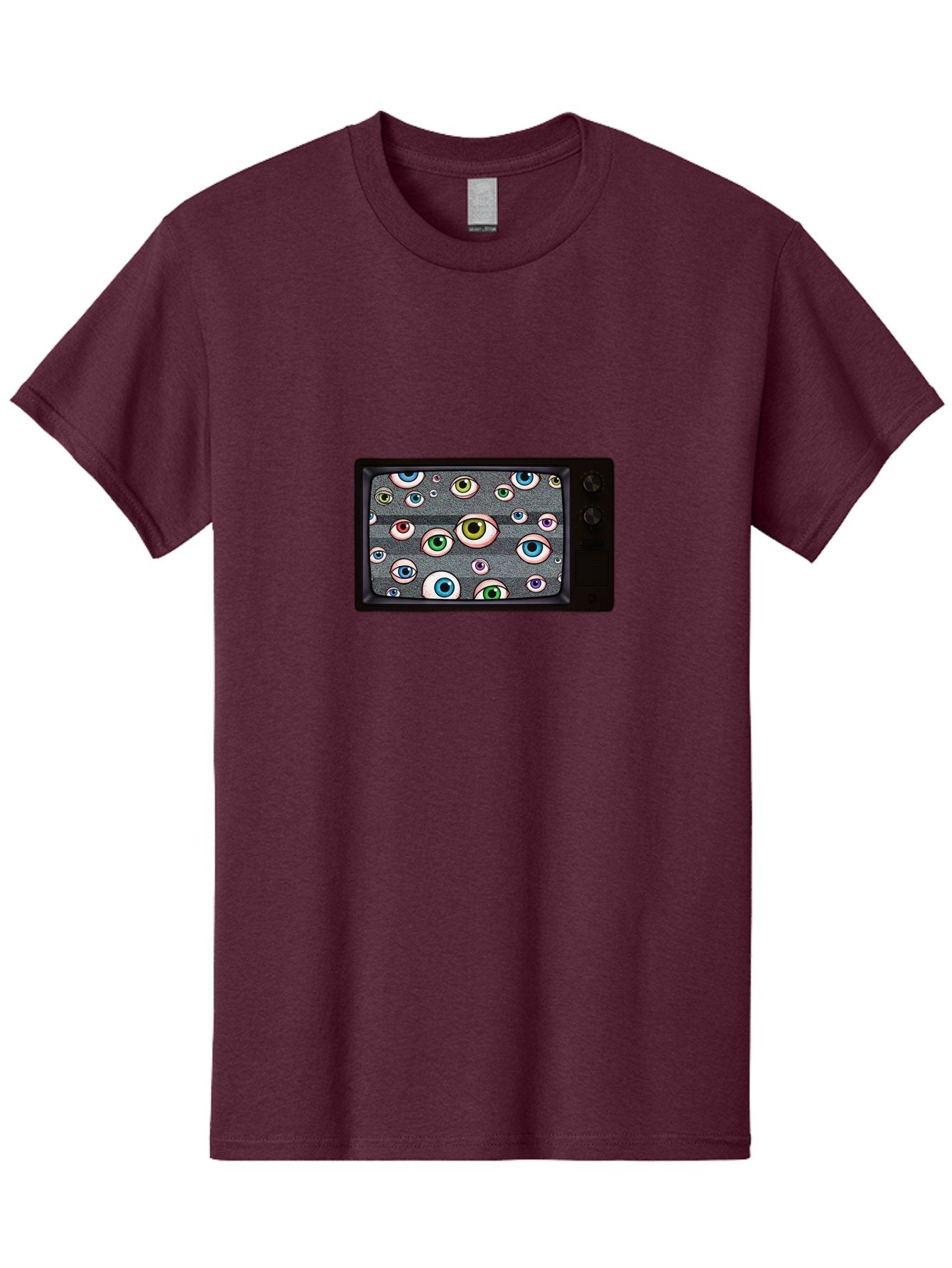 Eyes-On-Phone-Screen Men'S Graphic Tee, 100% Cotton, Comfortable Casual Summer Wear, Machine Washable, Vintage Camera, Old Camera, Antique Camera, Black Camera, Classic Photography, Photography Equipment, Nostalgic Device, Film Camera, Bak534 14