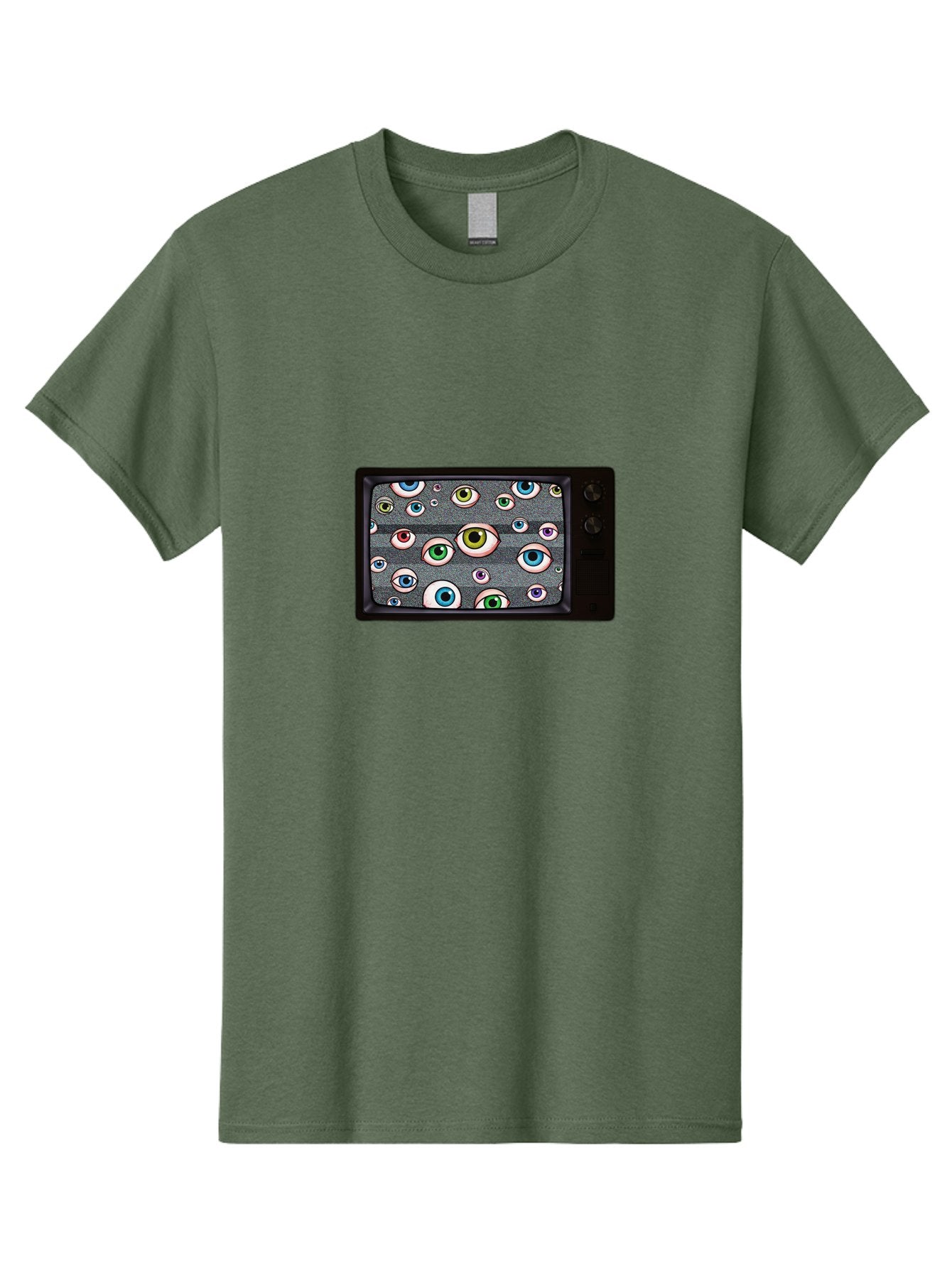 Eyes-On-Phone-Screen Men'S Graphic Tee, 100% Cotton, Comfortable Casual Summer Wear, Machine Washable, Vintage Camera, Old Camera, Antique Camera, Black Camera, Classic Photography, Photography Equipment, Nostalgic Device, Film Camera, Bak534 5