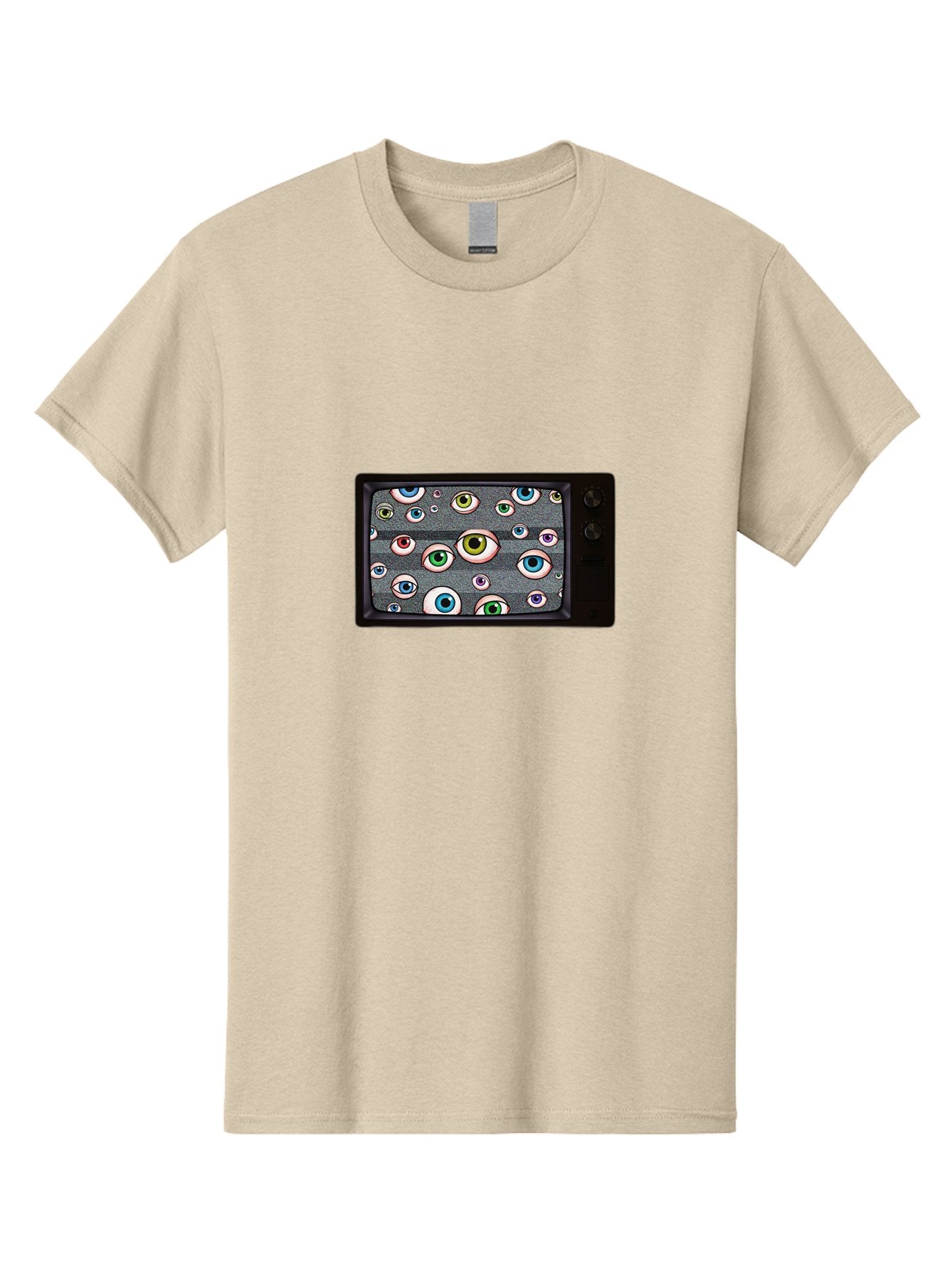 Eyes-On-Phone-Screen Men'S Graphic Tee, 100% Cotton, Comfortable Casual Summer Wear, Machine Washable, Vintage Camera, Old Camera, Antique Camera, Black Camera, Classic Photography, Photography Equipment, Nostalgic Device, Film Camera, Bak534 7