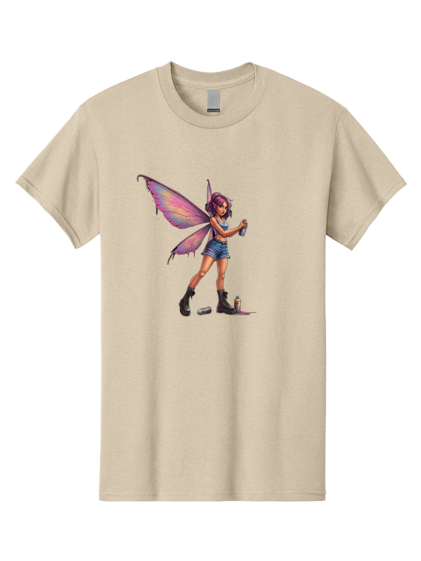 Fairy-With-Spray-Paint Men'S Graphic Tee, 100% Cotton, Comfortable Casual Summer Wear, Machine Washable, Vintage Camera, Old Camera, Antique Camera, Black Camera, Classic Photography, Photography Equipment, Nostalgic Device, Film Camera, Bak543 13