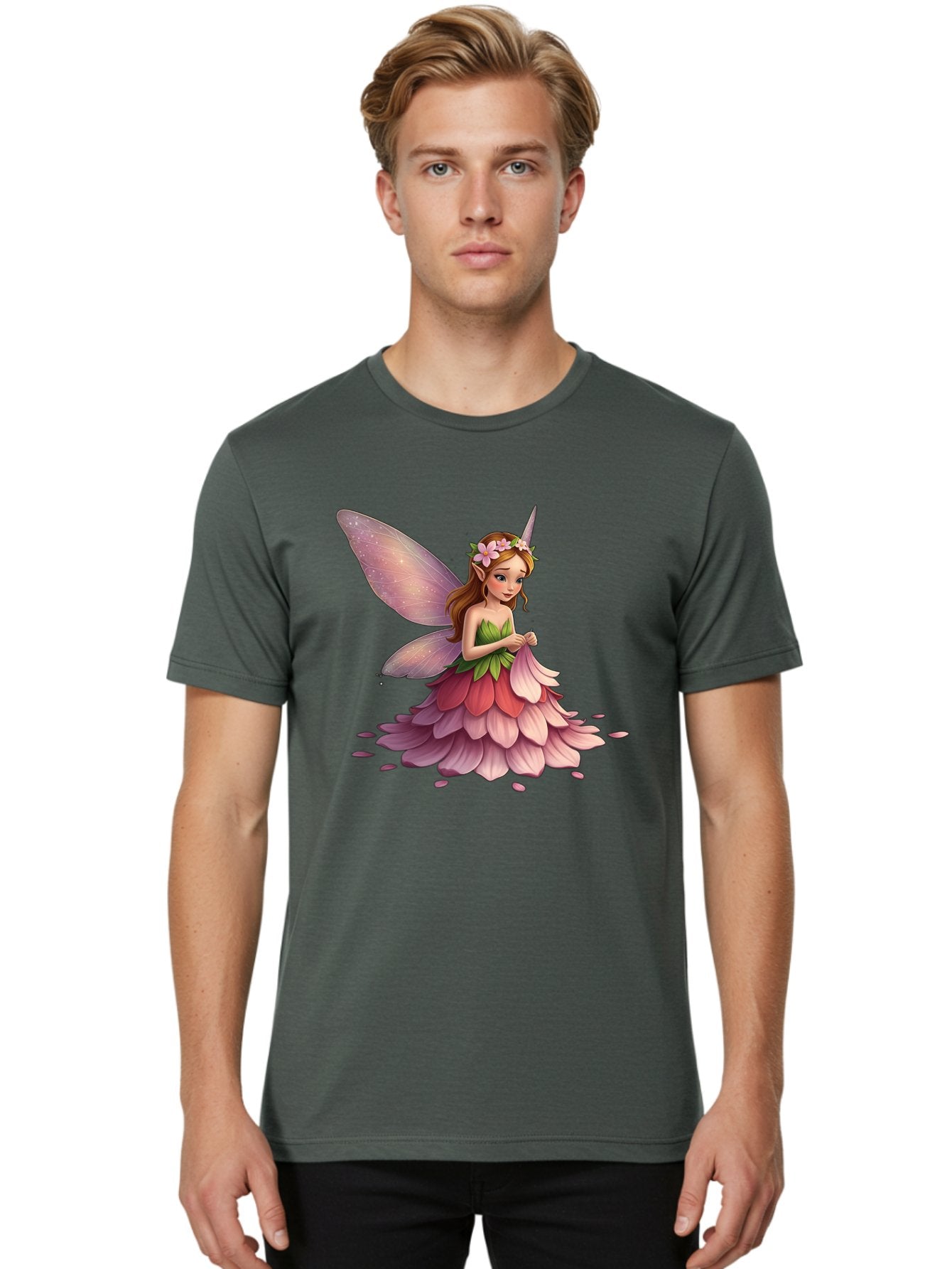 Fairy-With-Unicorn-Horn Men'S Graphic Tee, 100% Cotton, Comfortable Casual Summer Wear, Machine Washable, Vintage Camera, Old Camera, Antique Camera, Black Camera, Classic Photography, Photography Equipment, Nostalgic Device, Film Camera, Bak544 17