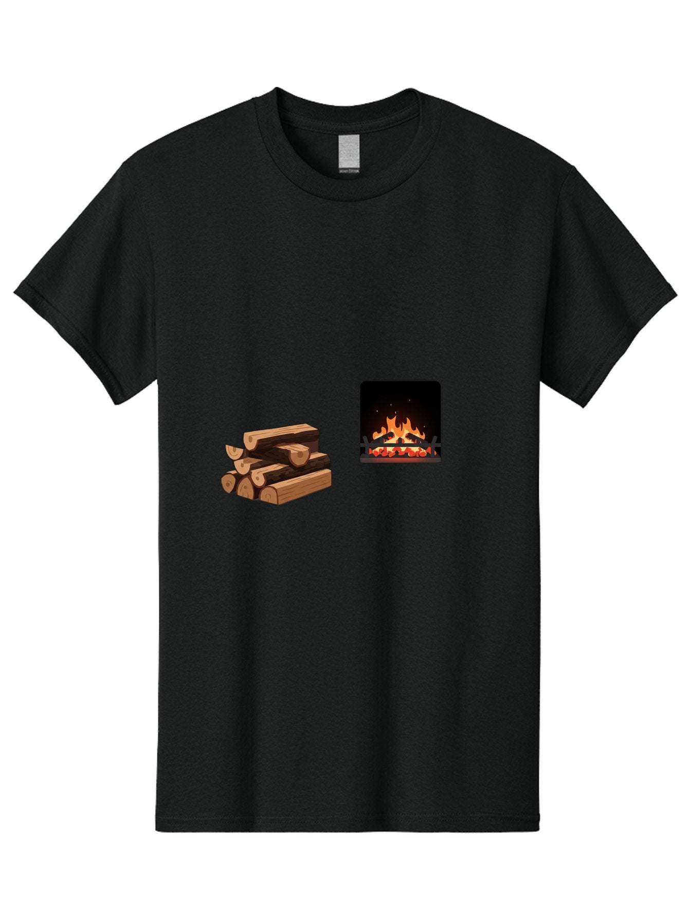 Fireplace-And-Logs Men'S Graphic Tee, 100% Cotton, Comfortable Casual Summer Wear, Machine Washable, Vintage Camera, Old Camera, Antique Camera, Black Camera, Classic Photography, Photography Equipment, Nostalgic Device, Film Camera, Bak547 5