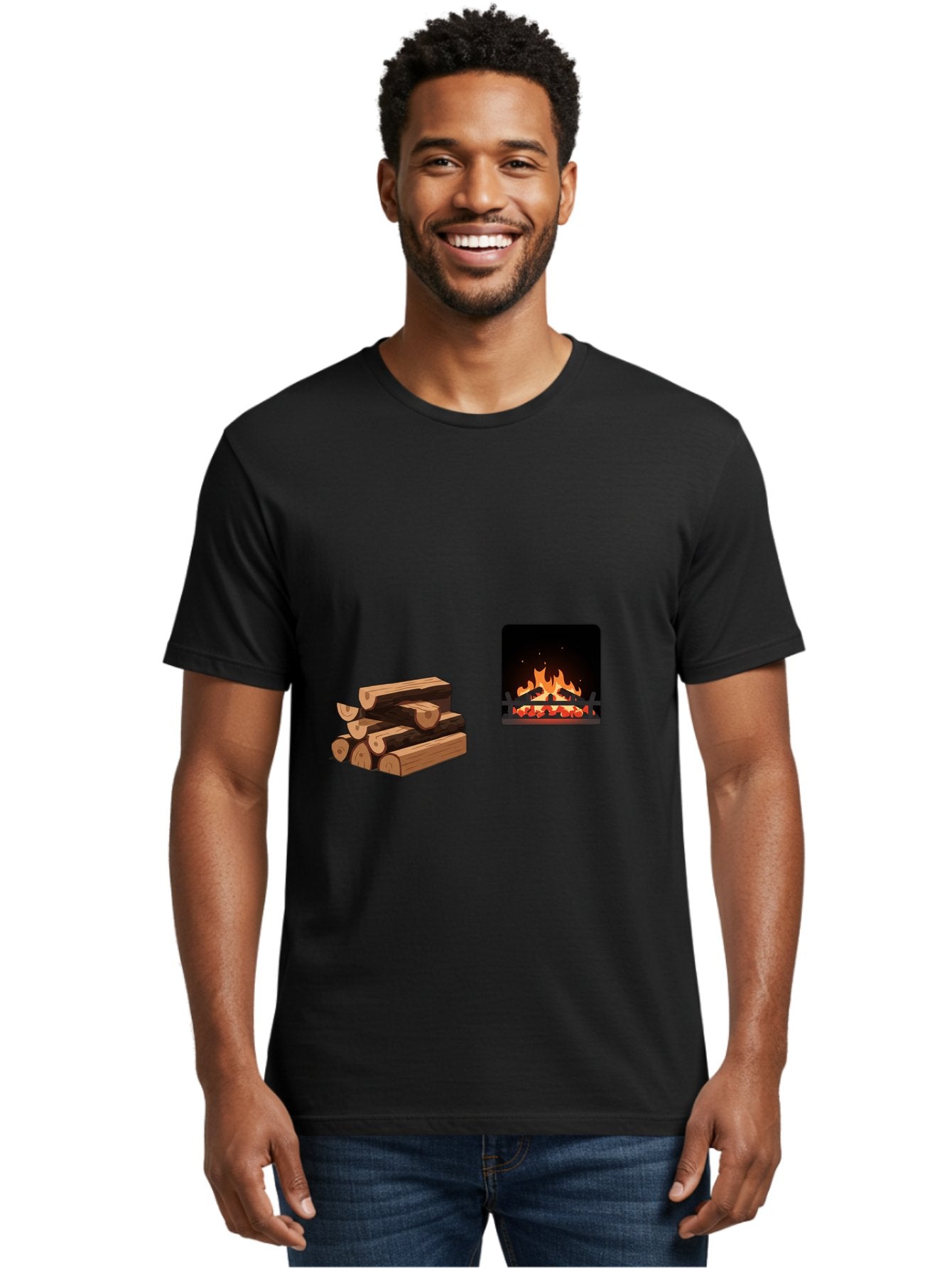 Fireplace-And-Logs Men'S Graphic Tee, 100% Cotton, Comfortable Casual Summer Wear, Machine Washable, Vintage Camera, Old Camera, Antique Camera, Black Camera, Classic Photography, Photography Equipment, Nostalgic Device, Film Camera, Bak547 23