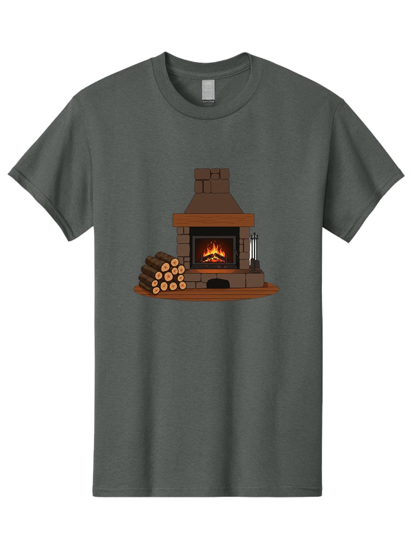 Fireplace-With-Fire Men'S Graphic Tee, 100% Cotton, Comfortable Casual Summer Wear, Machine Washable, Vintage Camera, Old Camera, Antique Camera, Black Camera, Classic Photography, Photography Equipment, Nostalgic Device, Film Camera, Bak548 5