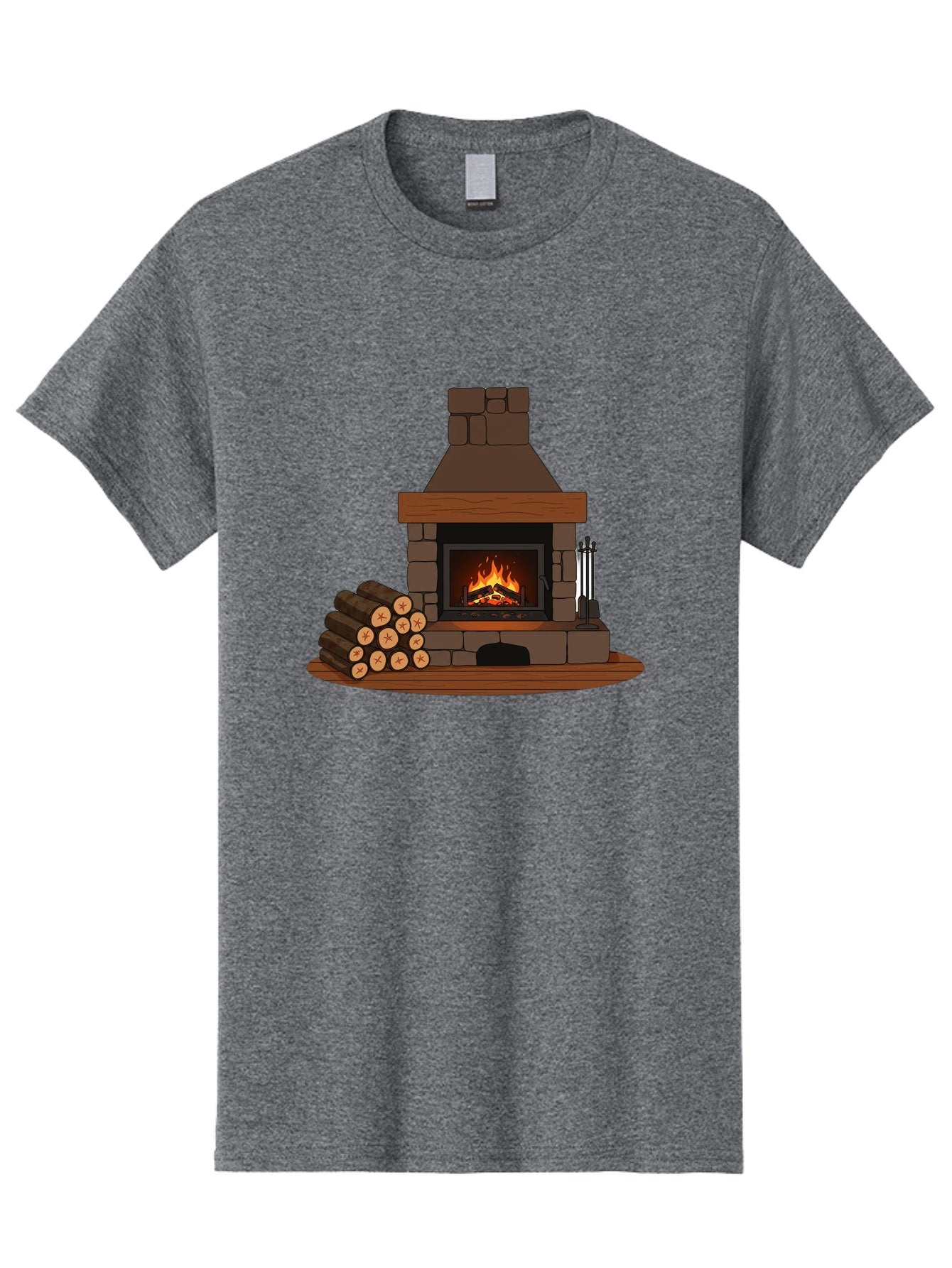 Fireplace-With-Fire Men'S Graphic Tee, 100% Cotton, Comfortable Casual Summer Wear, Machine Washable, Vintage Camera, Old Camera, Antique Camera, Black Camera, Classic Photography, Photography Equipment, Nostalgic Device, Film Camera, Bak548 8