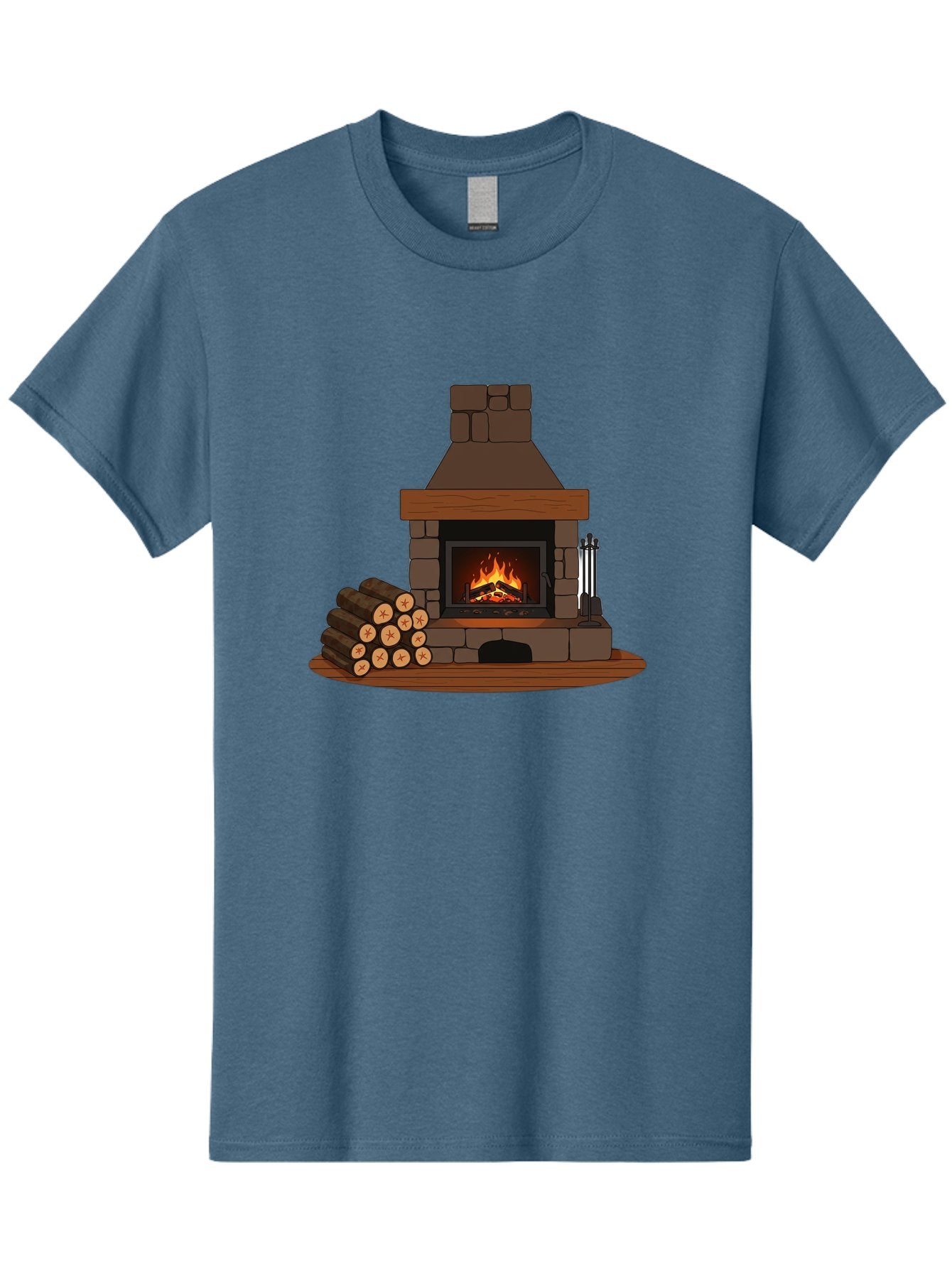 Fireplace-With-Fire Men'S Graphic Tee, 100% Cotton, Comfortable Casual Summer Wear, Machine Washable, Vintage Camera, Old Camera, Antique Camera, Black Camera, Classic Photography, Photography Equipment, Nostalgic Device, Film Camera, Bak548 9