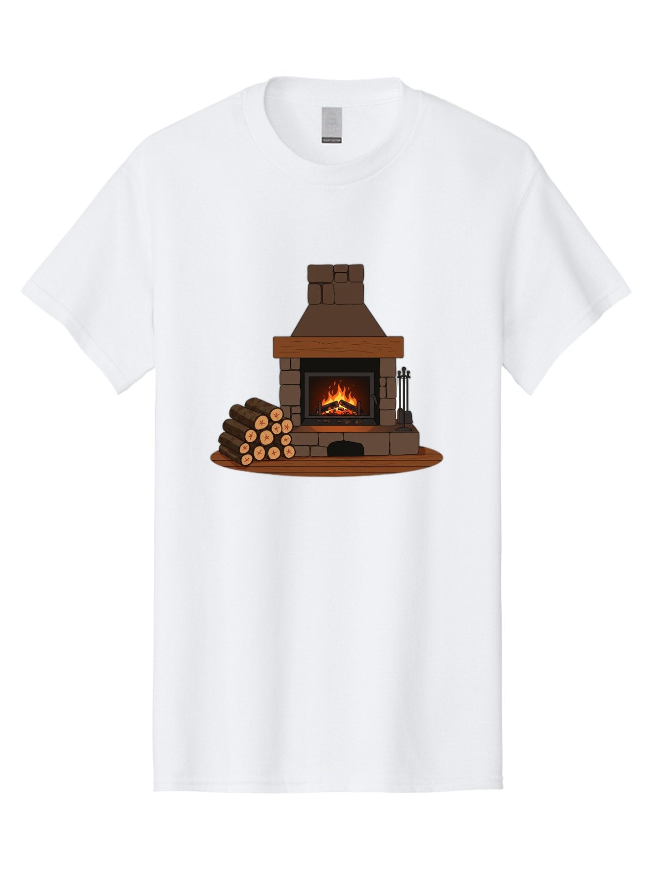Fireplace-With-Fire Men'S Graphic Tee, 100% Cotton, Comfortable Casual Summer Wear, Machine Washable, Vintage Camera, Old Camera, Antique Camera, Black Camera, Classic Photography, Photography Equipment, Nostalgic Device, Film Camera, Bak548