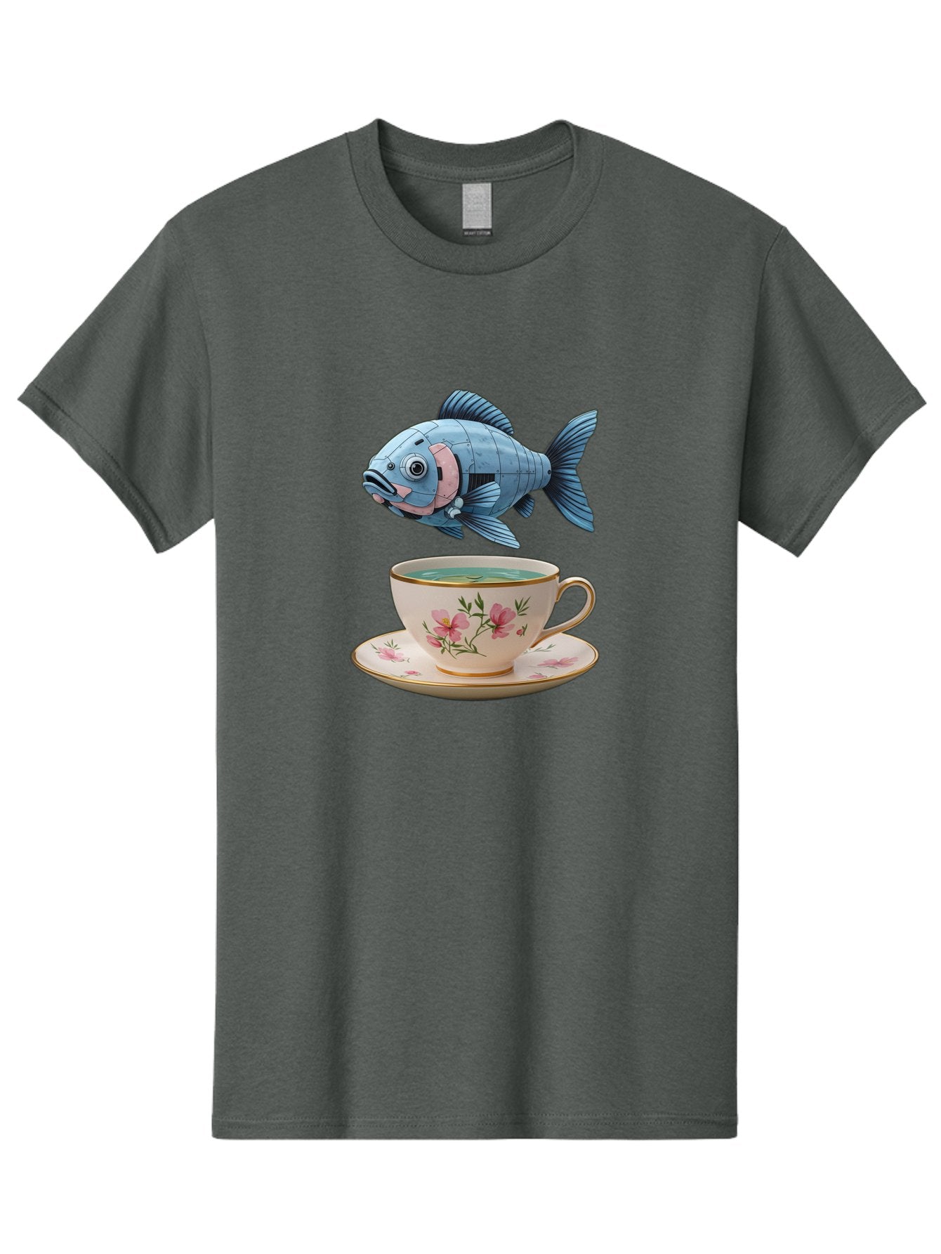 Fish-In-Tea-Cup-1 Men'S Graphic Tee, 100% Cotton, Comfortable Casual Summer Wear, Machine Washable, Vintage Camera, Old Camera, Antique Camera, Black Camera, Classic Photography, Photography Equipment, Nostalgic Device, Film Camera, Camera Art Bak552 11