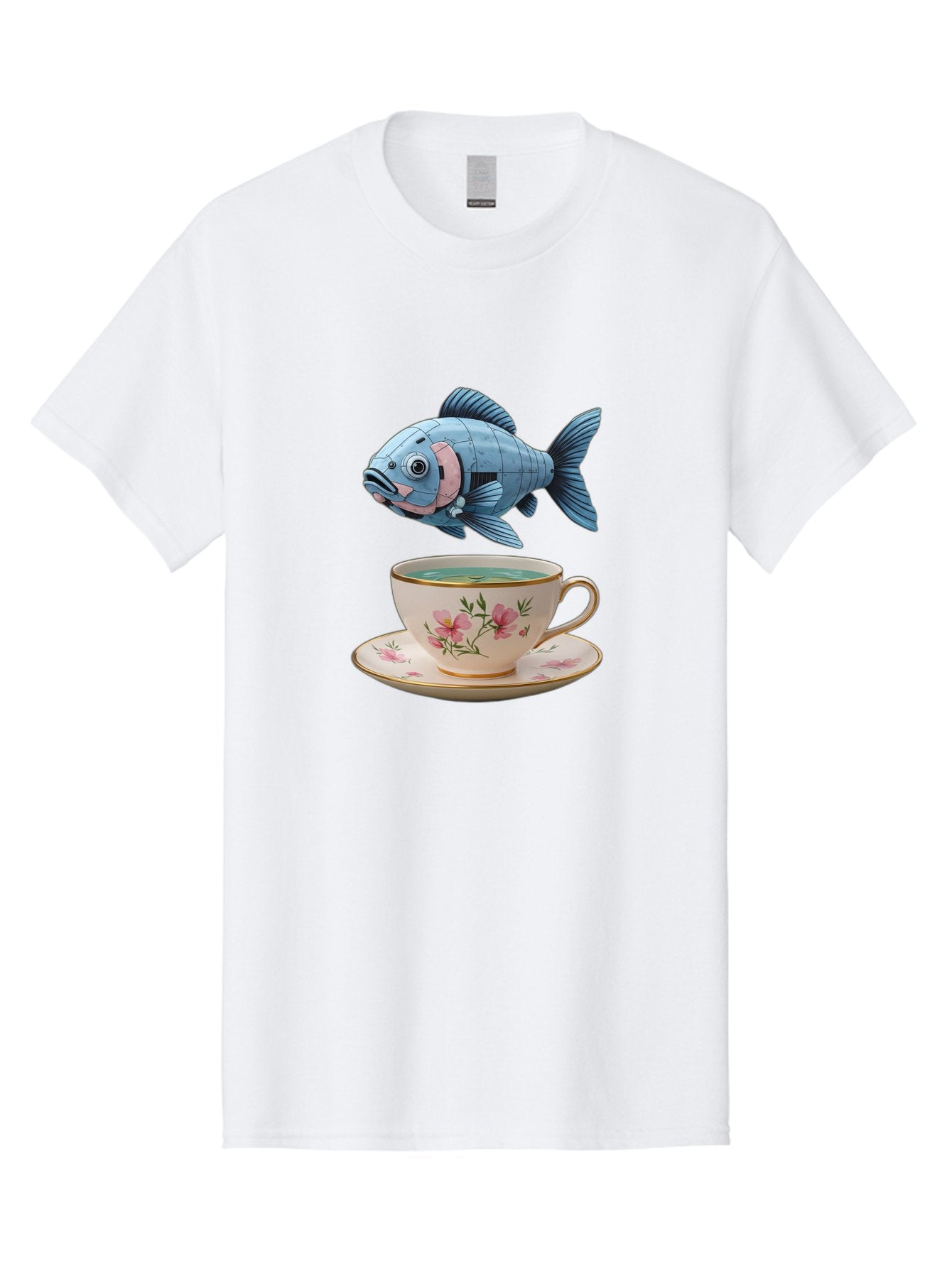 Fish-In-Tea-Cup-1 Men'S Graphic Tee, 100% Cotton, Comfortable Casual Summer Wear, Machine Washable, Vintage Camera, Old Camera, Antique Camera, Black Camera, Classic Photography, Photography Equipment, Nostalgic Device, Film Camera, Camera Art Bak552 4