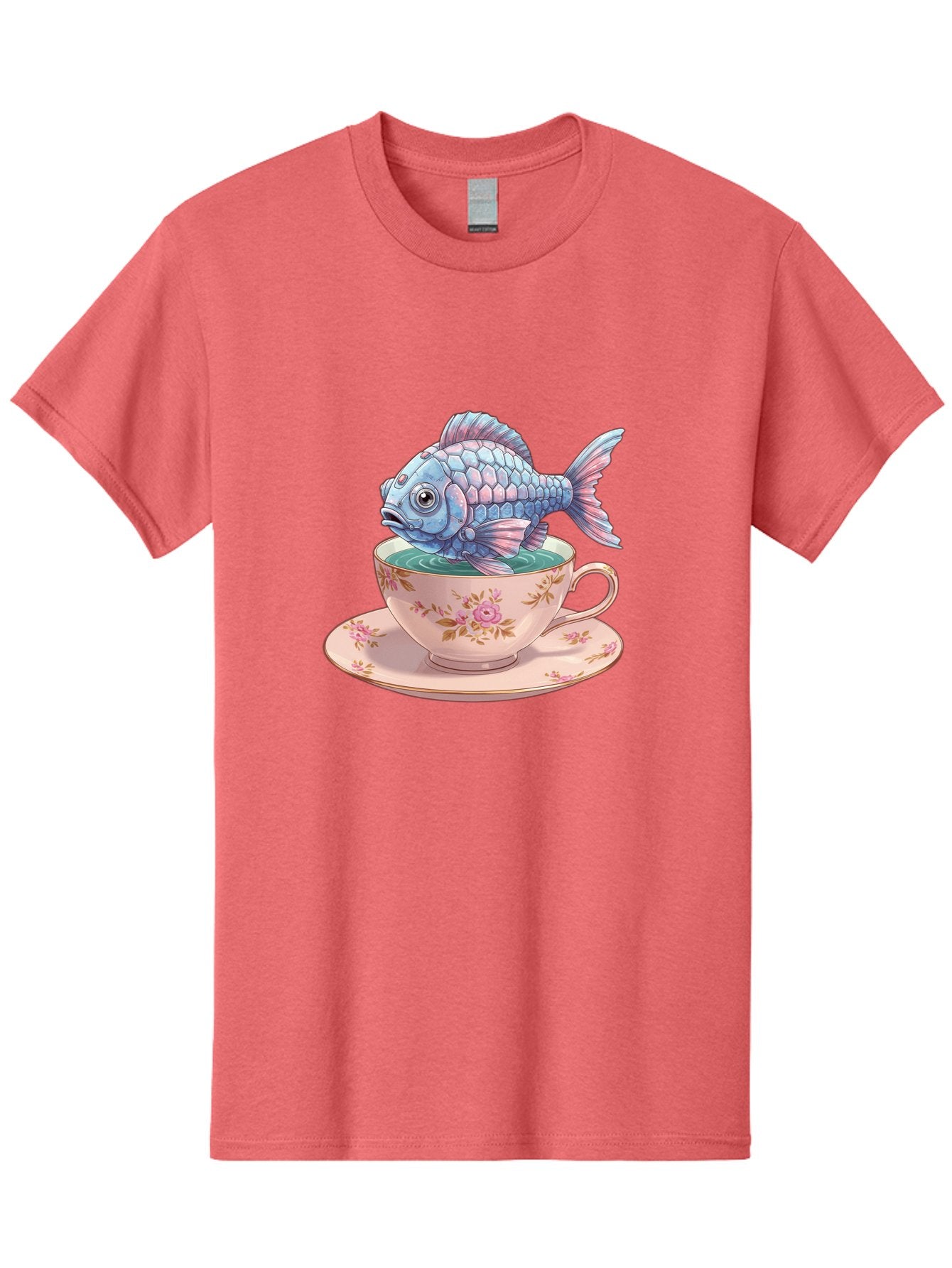 Fish-In-Teacup-2 Men'S Graphic Tee, 100% Cotton, Comfortable Casual Summer Wear, Machine Washable, Vintage Camera, Old Camera, Antique Camera, Black Camera, Classic Photography, Photography Equipment, Nostalgic Device, Film Camera, Camera Art Bak555 7