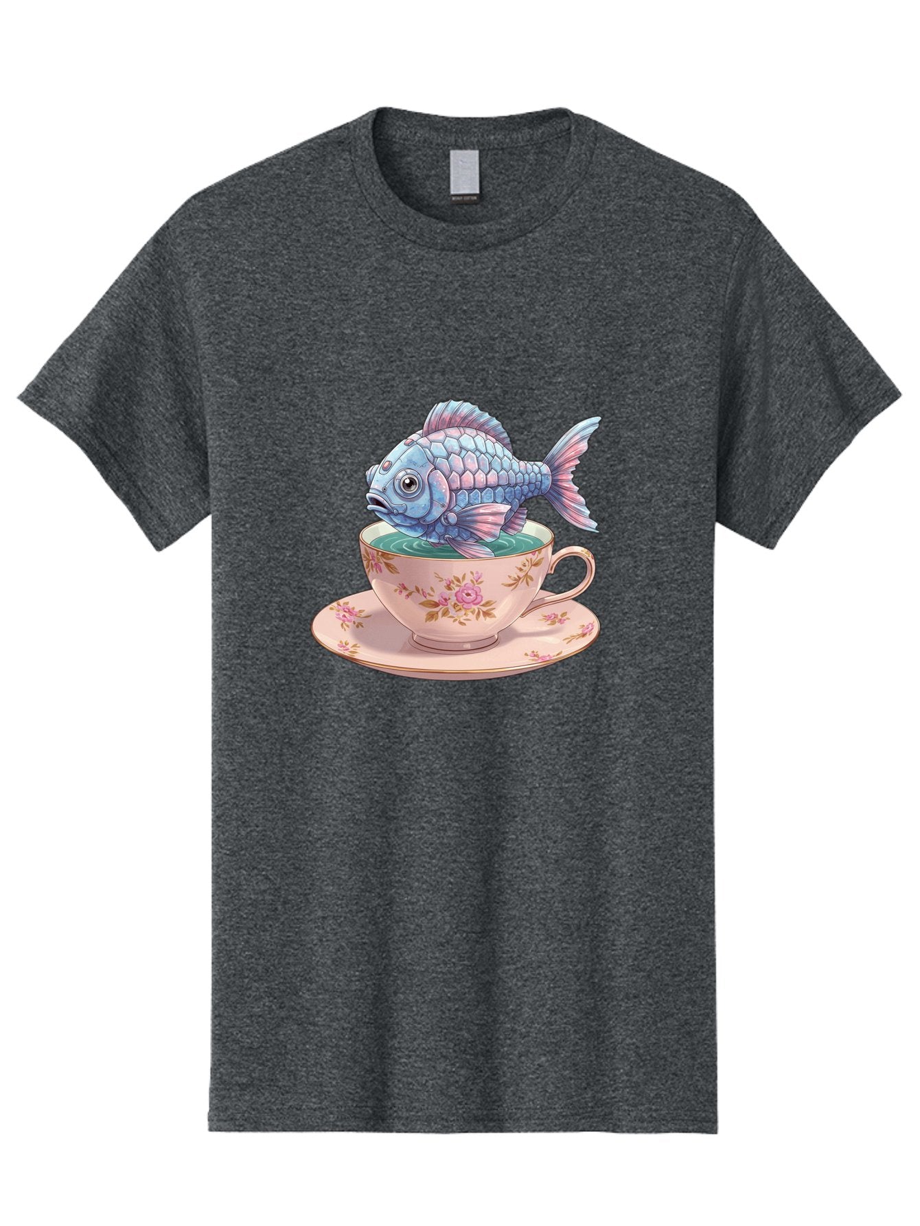 Fish-In-Teacup-2 Men'S Graphic Tee, 100% Cotton, Comfortable Casual Summer Wear, Machine Washable, Vintage Camera, Old Camera, Antique Camera, Black Camera, Classic Photography, Photography Equipment, Nostalgic Device, Film Camera, Camera Art Bak555 11