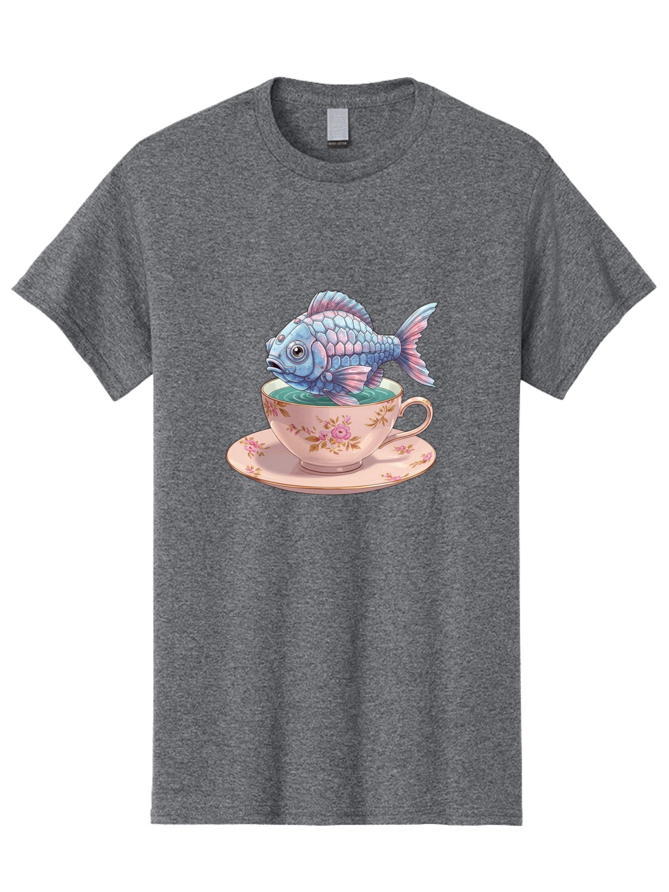 Fish-In-Teacup-2 Men'S Graphic Tee, 100% Cotton, Comfortable Casual Summer Wear, Machine Washable, Vintage Camera, Old Camera, Antique Camera, Black Camera, Classic Photography, Photography Equipment, Nostalgic Device, Film Camera, Camera Art Bak555 14