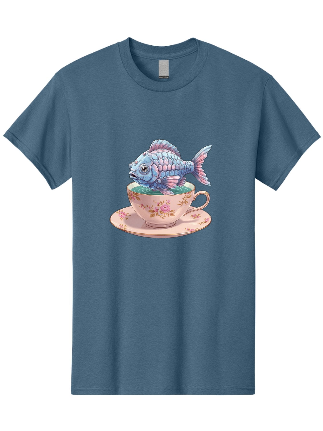 Fish-In-Teacup-2 Men'S Graphic Tee, 100% Cotton, Comfortable Casual Summer Wear, Machine Washable, Vintage Camera, Old Camera, Antique Camera, Black Camera, Classic Photography, Photography Equipment, Nostalgic Device, Film Camera, Camera Art Bak555 9