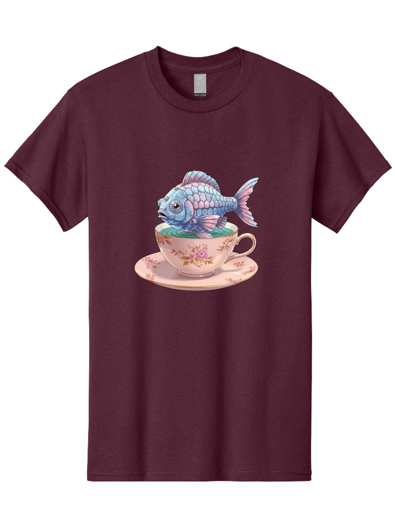 Fish-In-Teacup-2 Men'S Graphic Tee, 100% Cotton, Comfortable Casual Summer Wear, Machine Washable, Vintage Camera, Old Camera, Antique Camera, Black Camera, Classic Photography, Photography Equipment, Nostalgic Device, Film Camera, Camera Art Bak555 10