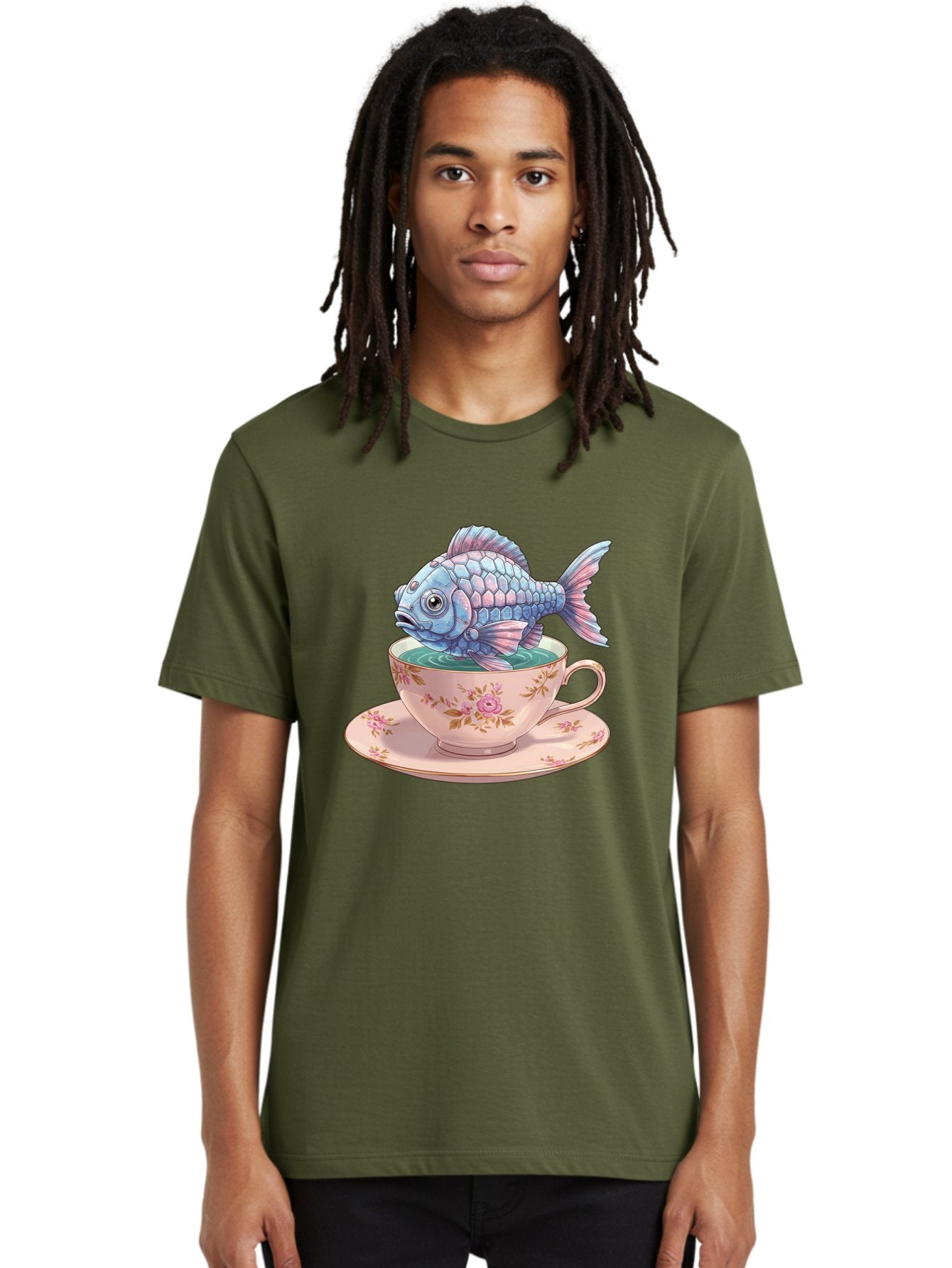 Fish-In-Teacup-2 Men'S Graphic Tee, 100% Cotton, Comfortable Casual Summer Wear, Machine Washable, Vintage Camera, Old Camera, Antique Camera, Black Camera, Classic Photography, Photography Equipment, Nostalgic Device, Film Camera, Camera Art Bak555 28