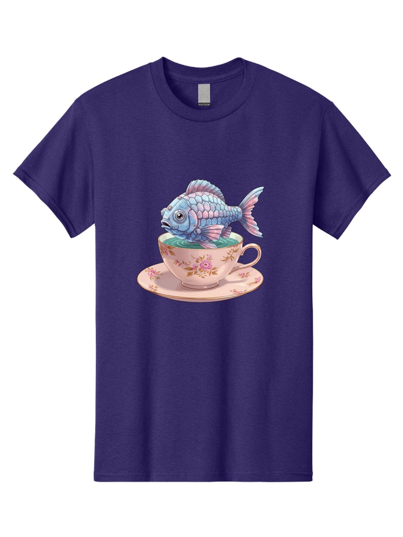 Fish-In-Teacup-2 Men'S Graphic Tee, 100% Cotton, Comfortable Casual Summer Wear, Machine Washable, Vintage Camera, Old Camera, Antique Camera, Black Camera, Classic Photography, Photography Equipment, Nostalgic Device, Film Camera, Camera Art Bak555