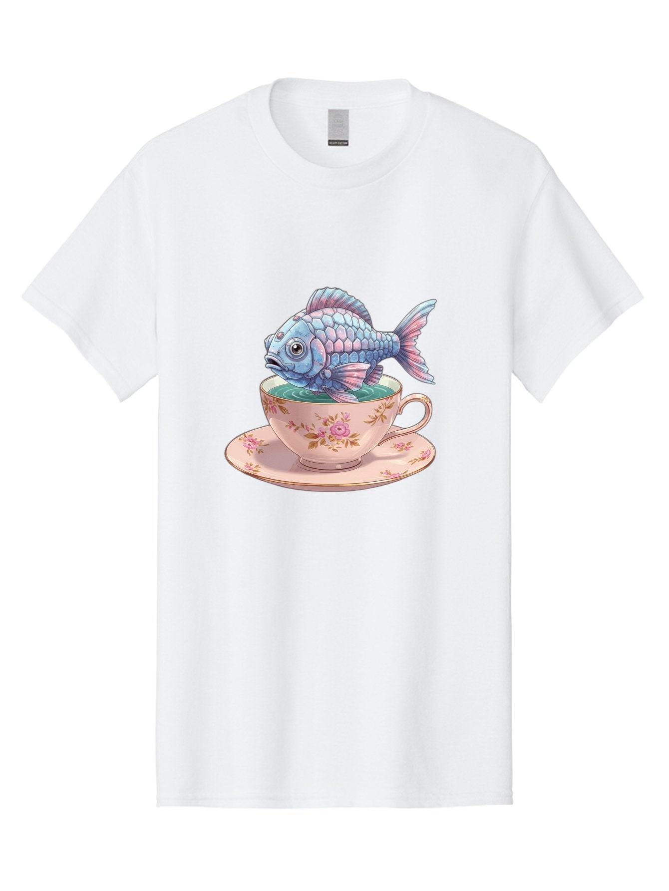 Fish-In-Teacup-2 Men'S Graphic Tee, 100% Cotton, Comfortable Casual Summer Wear, Machine Washable, Vintage Camera, Old Camera, Antique Camera, Black Camera, Classic Photography, Photography Equipment, Nostalgic Device, Film Camera, Camera Art Bak555 4